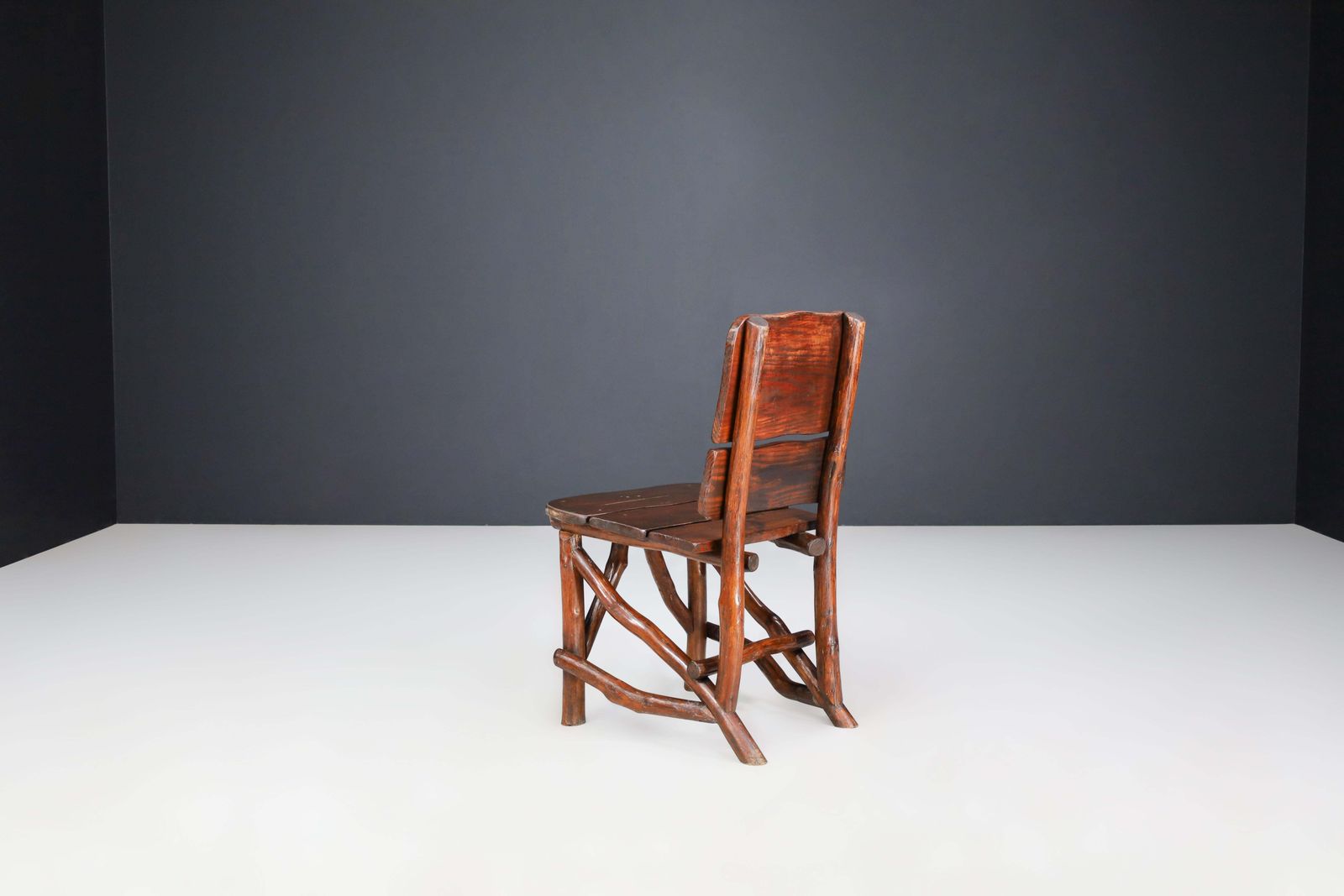 photo for sale Organic Pine Wood Dining Room Chairs Set Of Ten, France 1960s