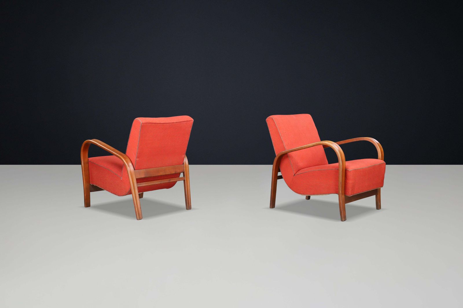 1940s Bentwood Armchairs By Koželka & Kropáček – Prague, Czechoslovakia photo for sale