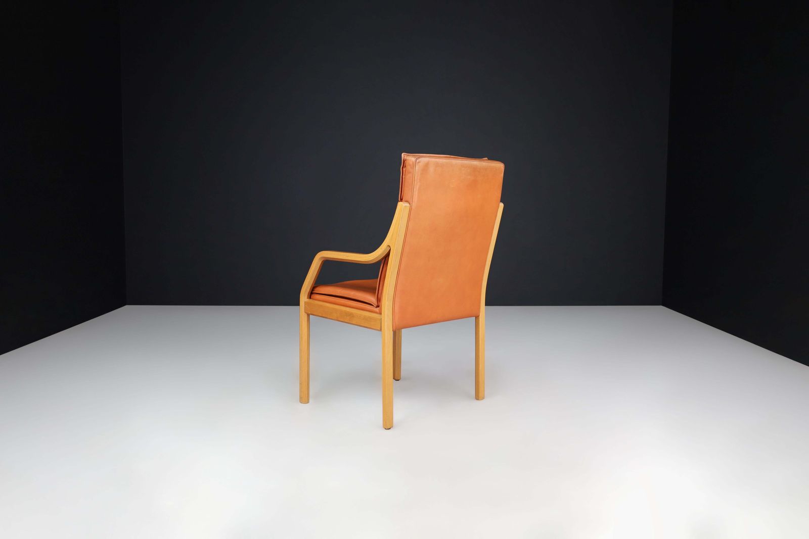Walter Knoll Set Of 16 Dining Room Chairs In Bentwood And Leather, Germany 1970s photo vintage