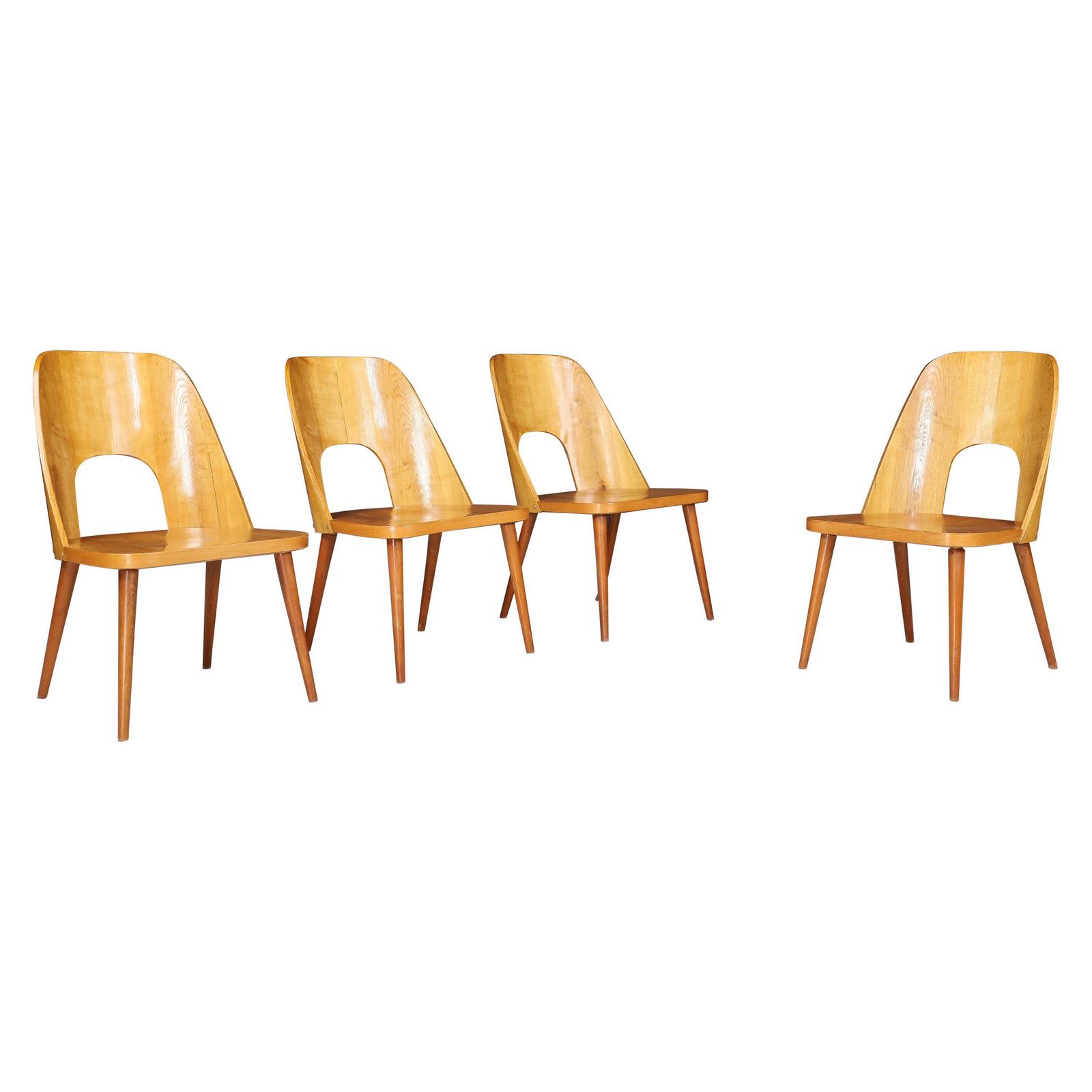 Oswald Haerdtl Set Of Four Easy Chairs, 1950s