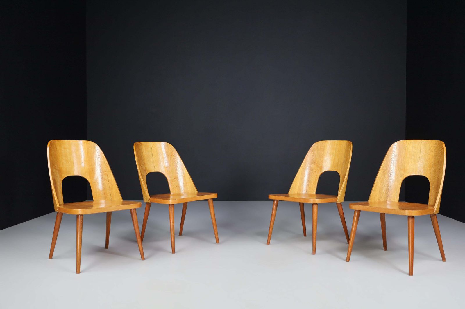Oswald Haerdtl Set Of Four Easy Chairs, 1950s photo furniture