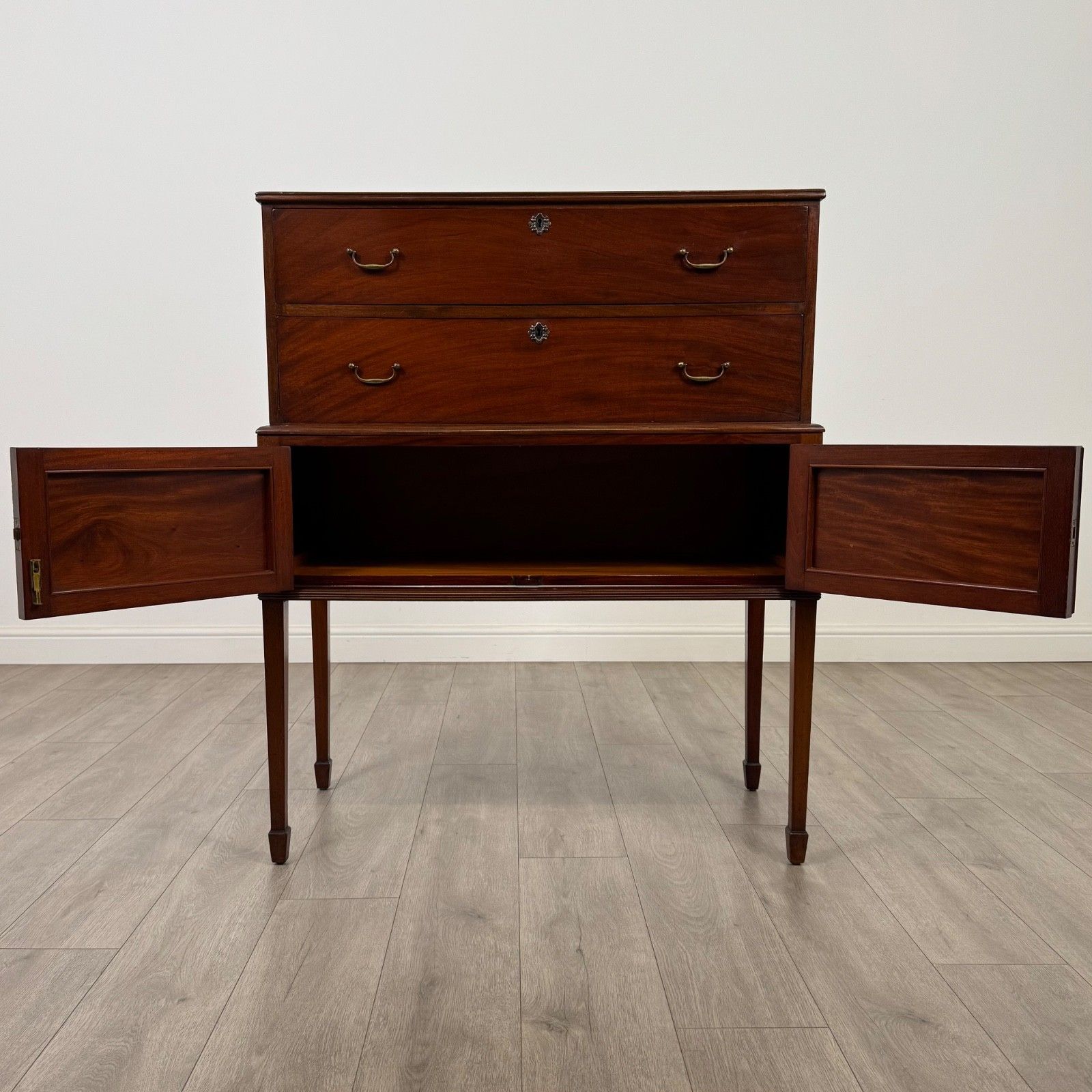Antique 20th Century Good Quality Cabinet In Mahogany photo furniture