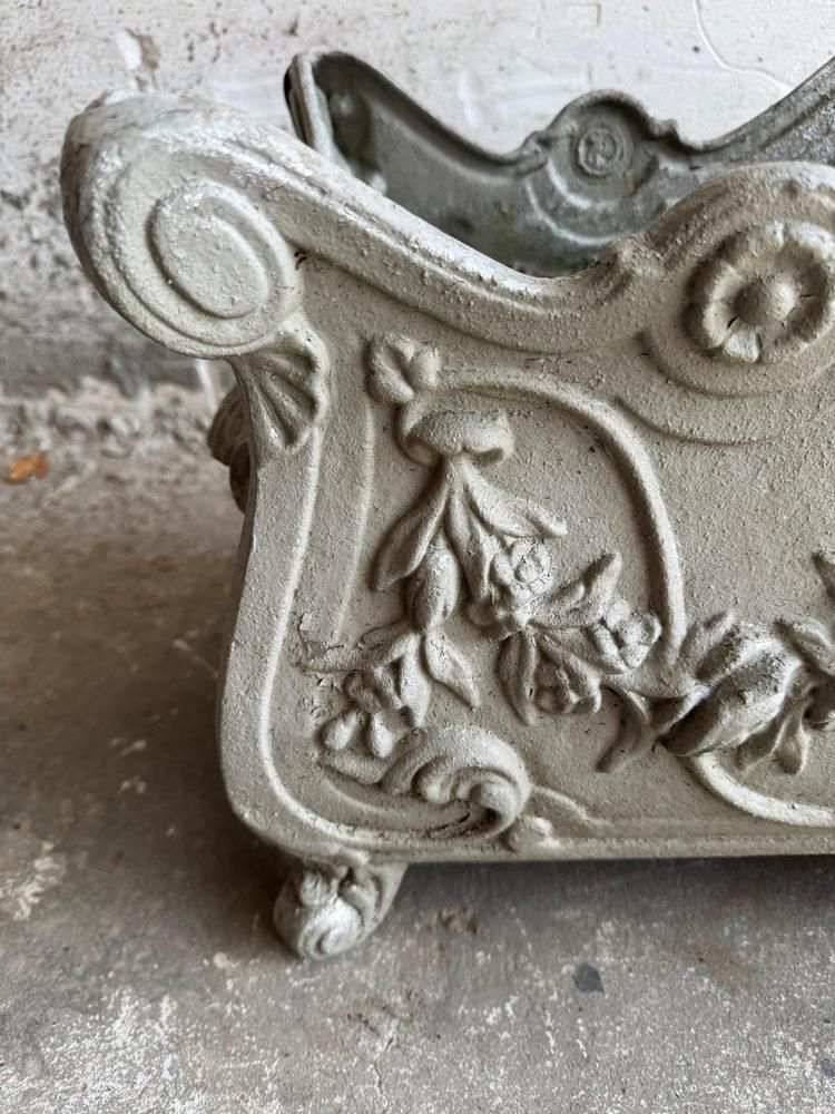Antique French Jardinière In Cast Iron photo furniture