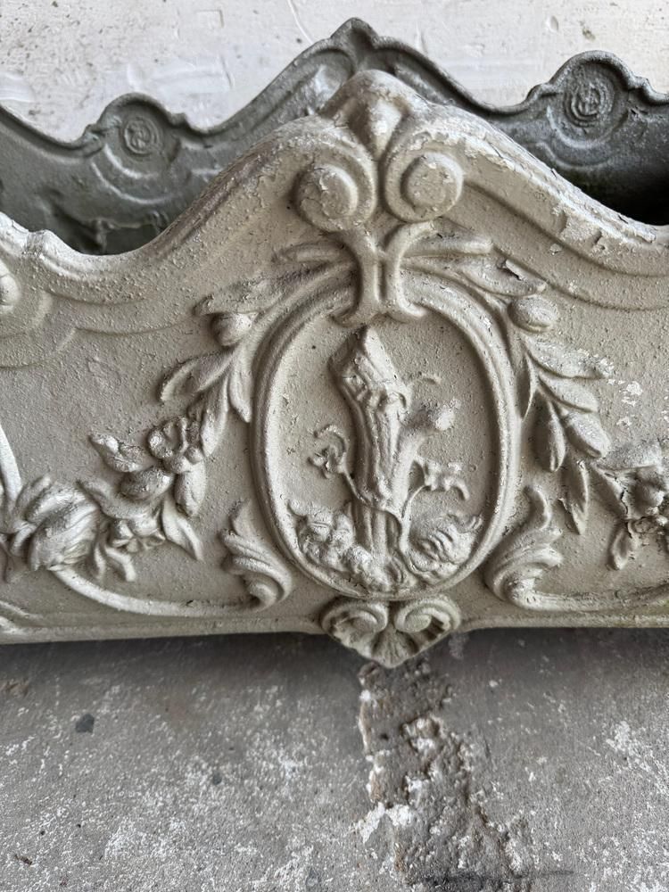 Antique French Jardinière In Cast Iron photo for sale