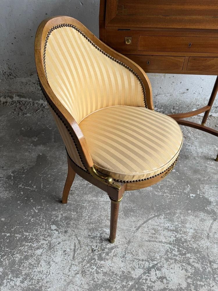 photo for sale Antique Writing Desk With Chair, Set Of 2