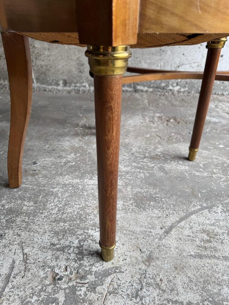 702.0 Antique Writing Desk With Chair, Set Of 2 photo