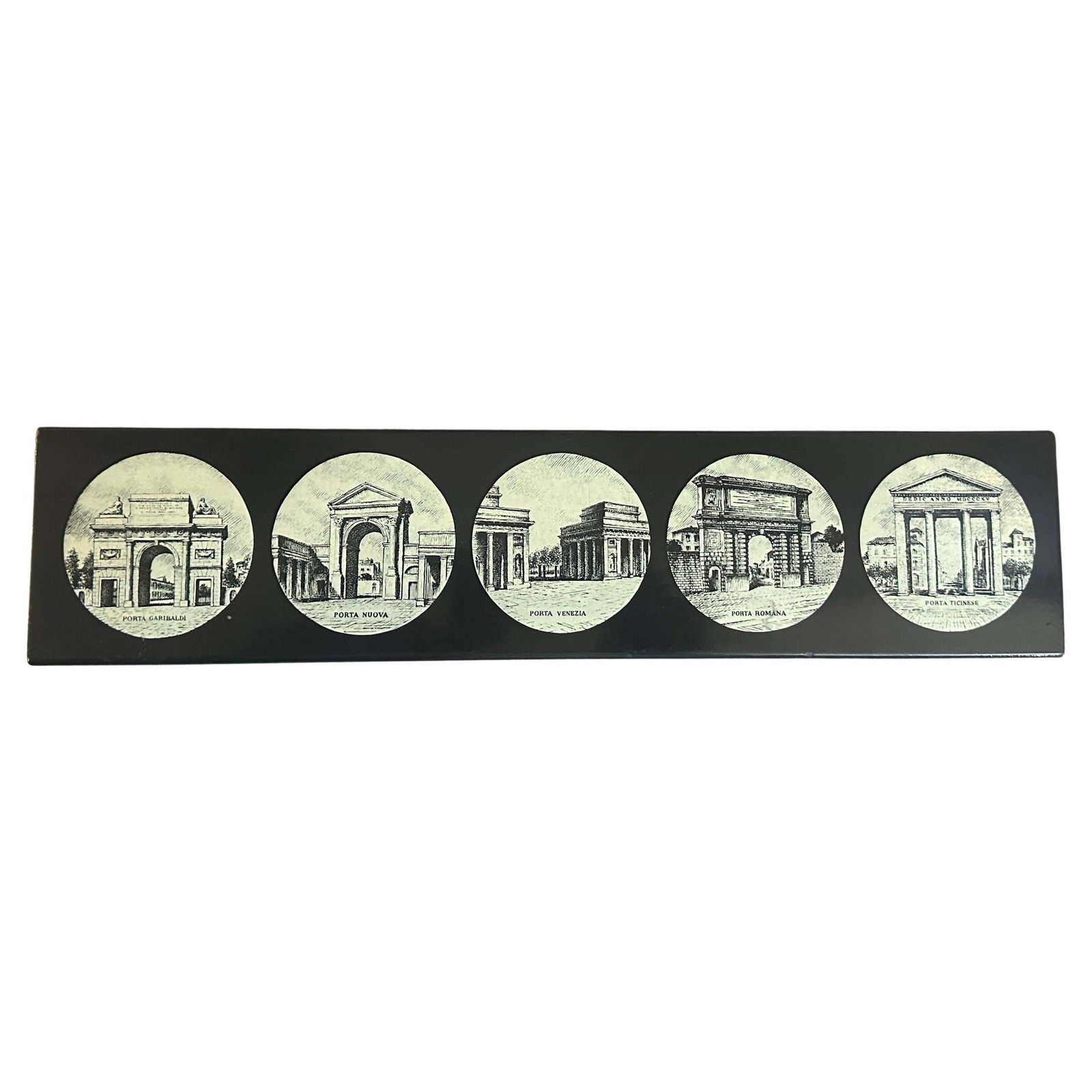 1960s Mid Century Modern Cigarette Box Le Porte Di Milano By Piero Fornasettì