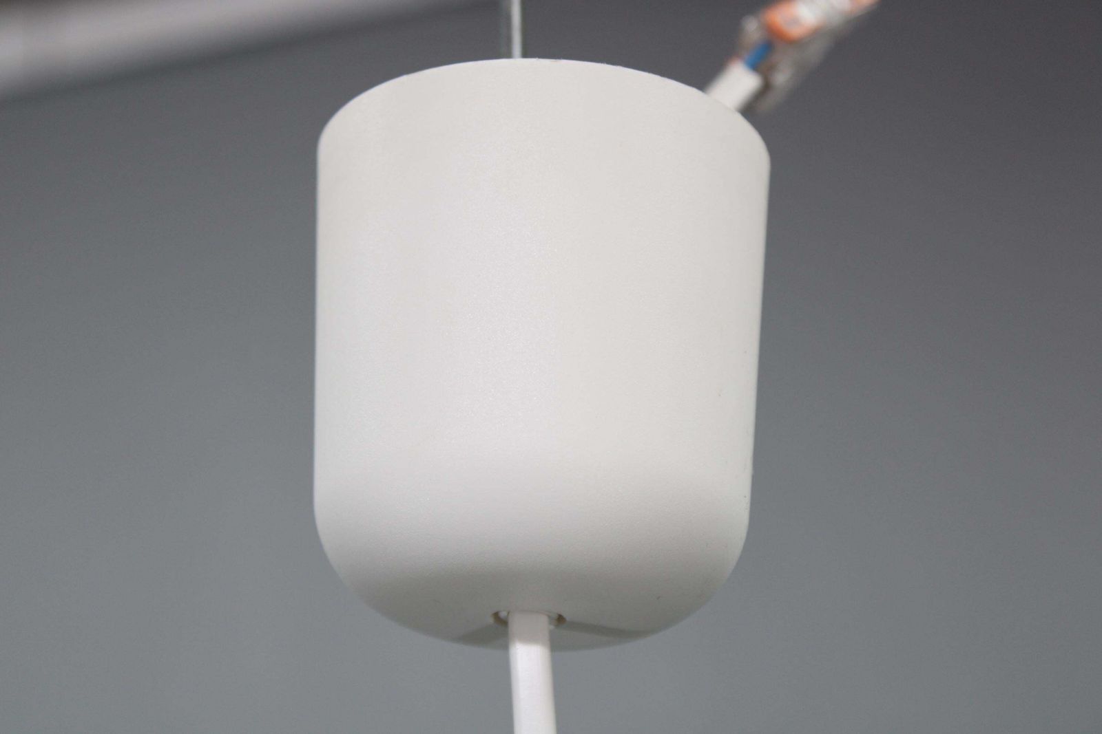Vintage Italian Green And White Plastic Pendant Light, 1970s — Space Age Modern photo 387.0