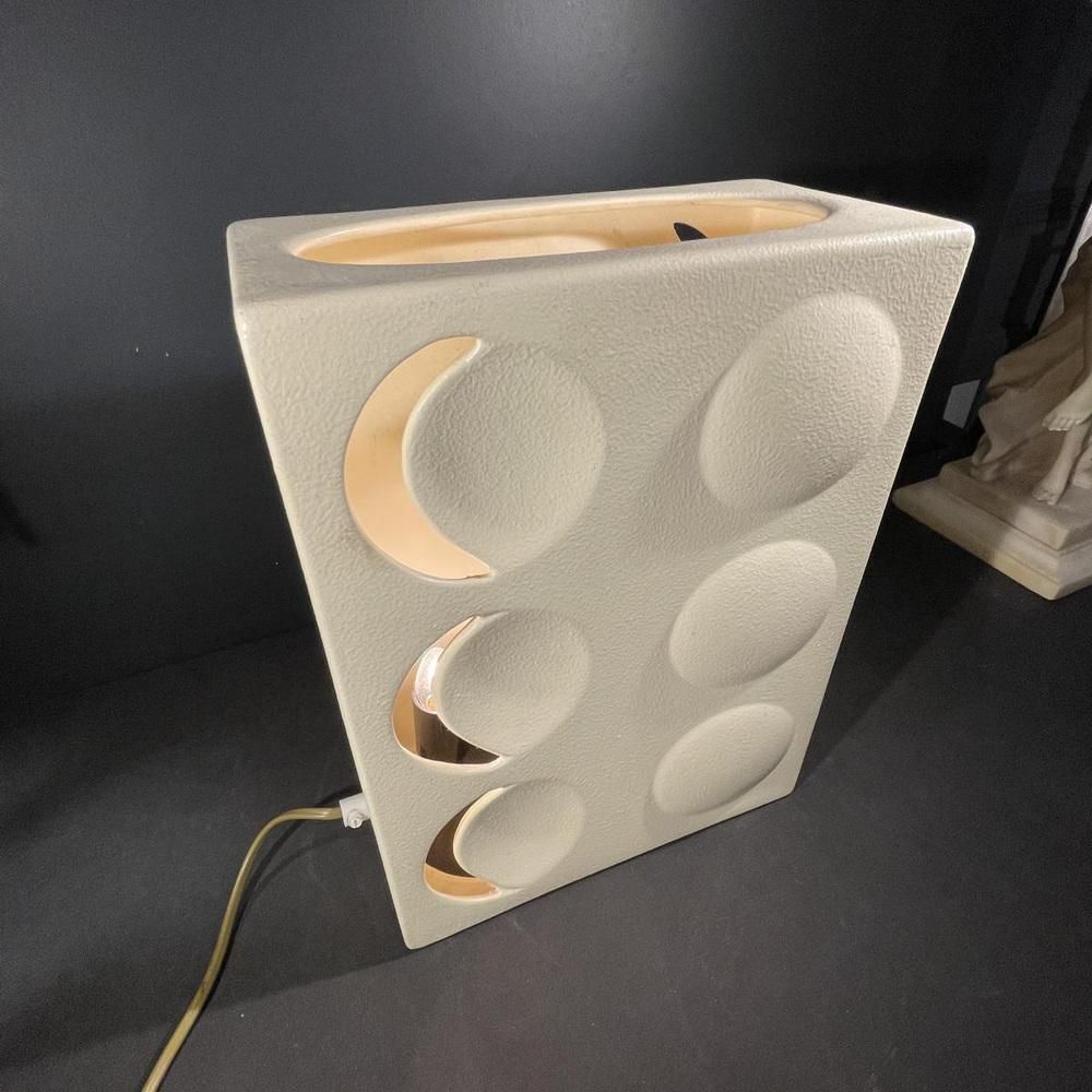 Optic Art Ceramic Table Lamp In The Style Of Evert Jelle Jelles, 1960s photo 421.0