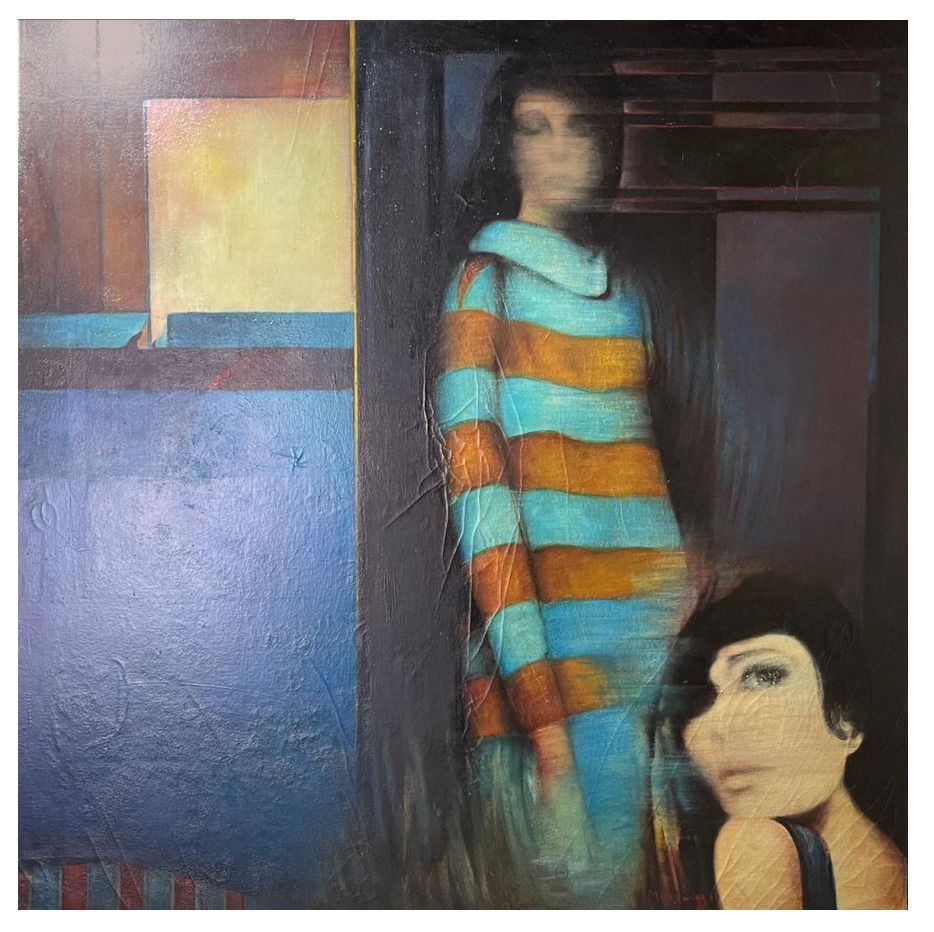 Erwin Mackowiak, A Woman's Confidence, Oil On Canvas, 1969