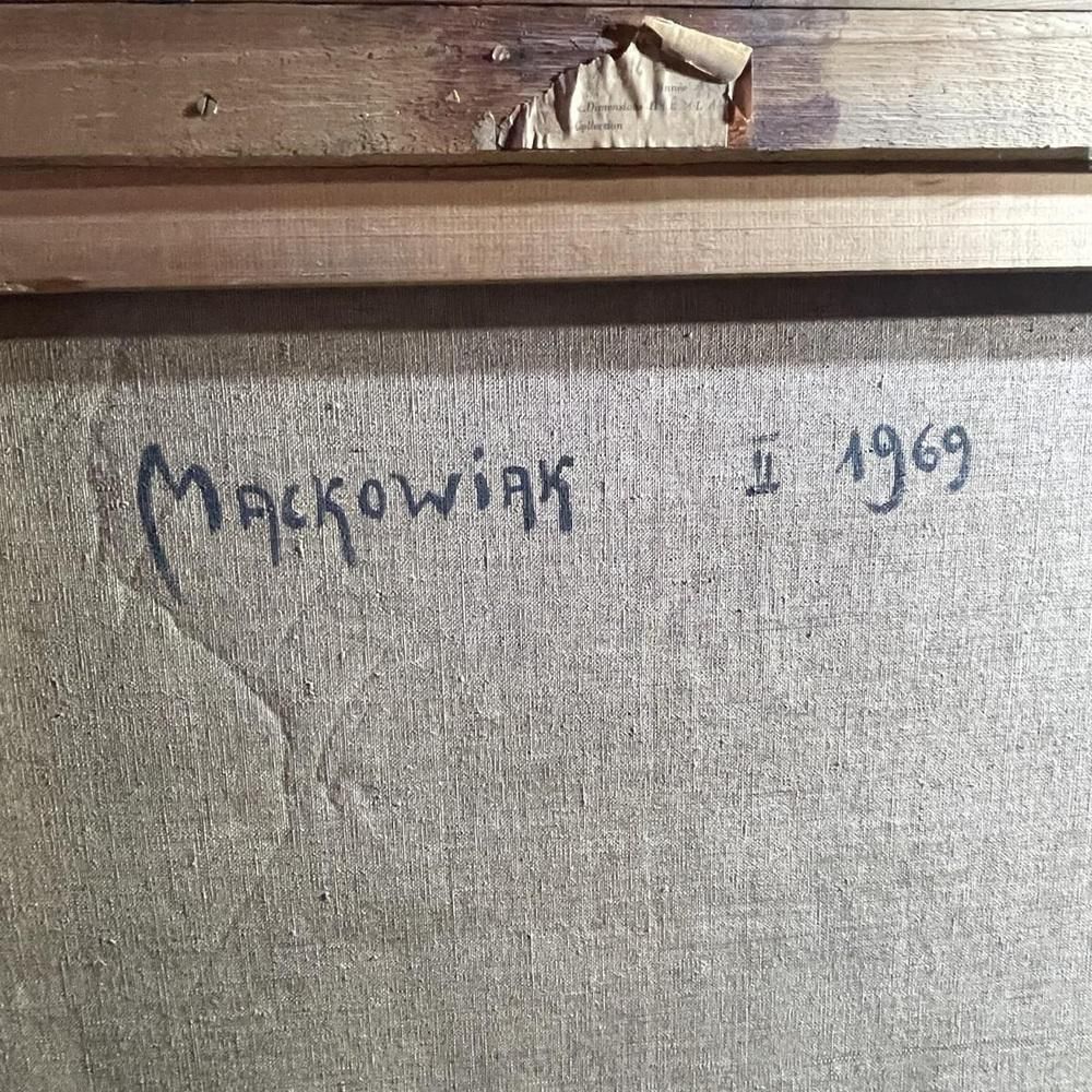 Erwin Mackowiak, A Woman's Confidence, Oil On Canvas, 1969 photo buy