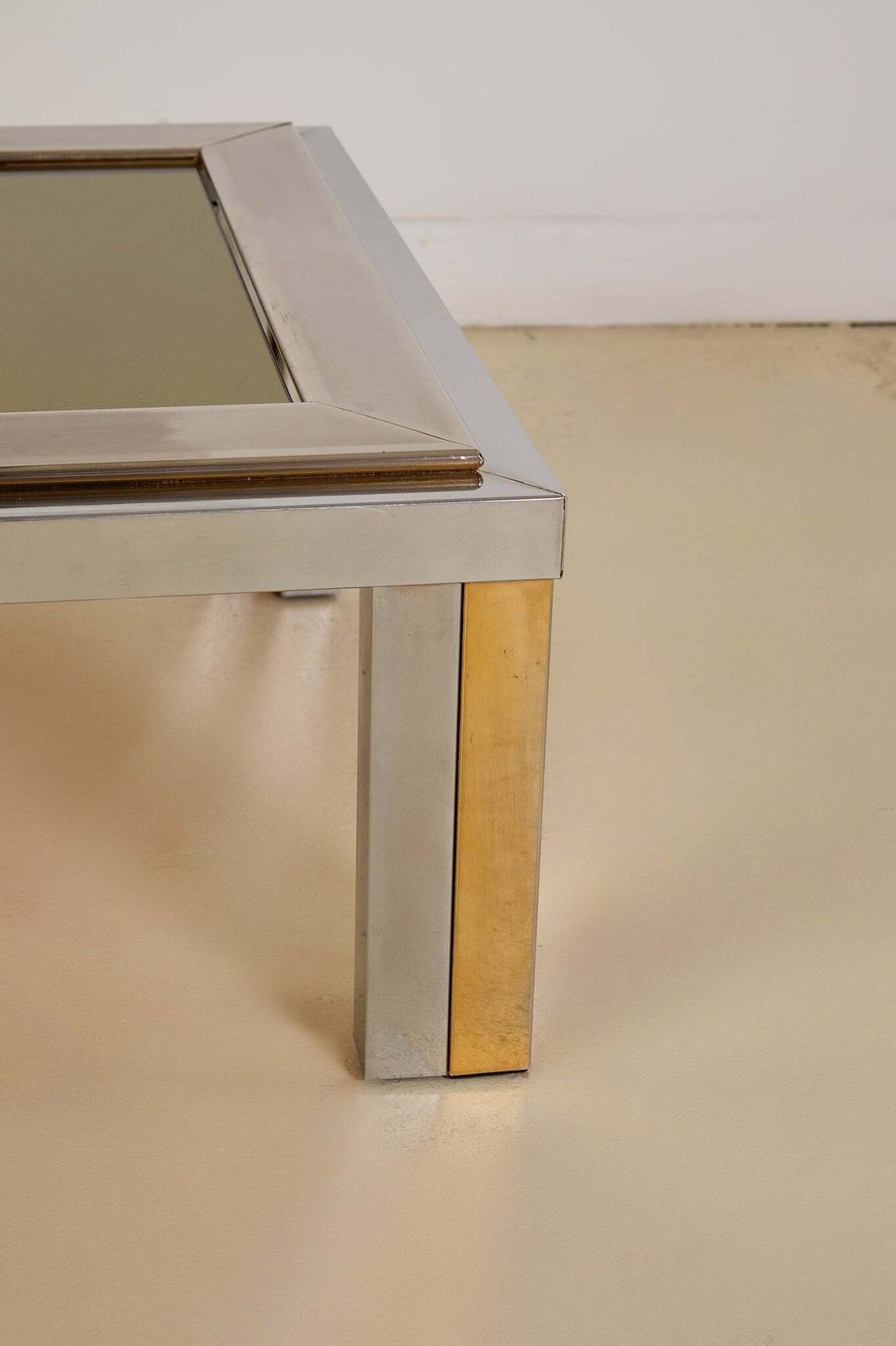 Romeo Rega Silver And Brass Coffee Table photo Furniture