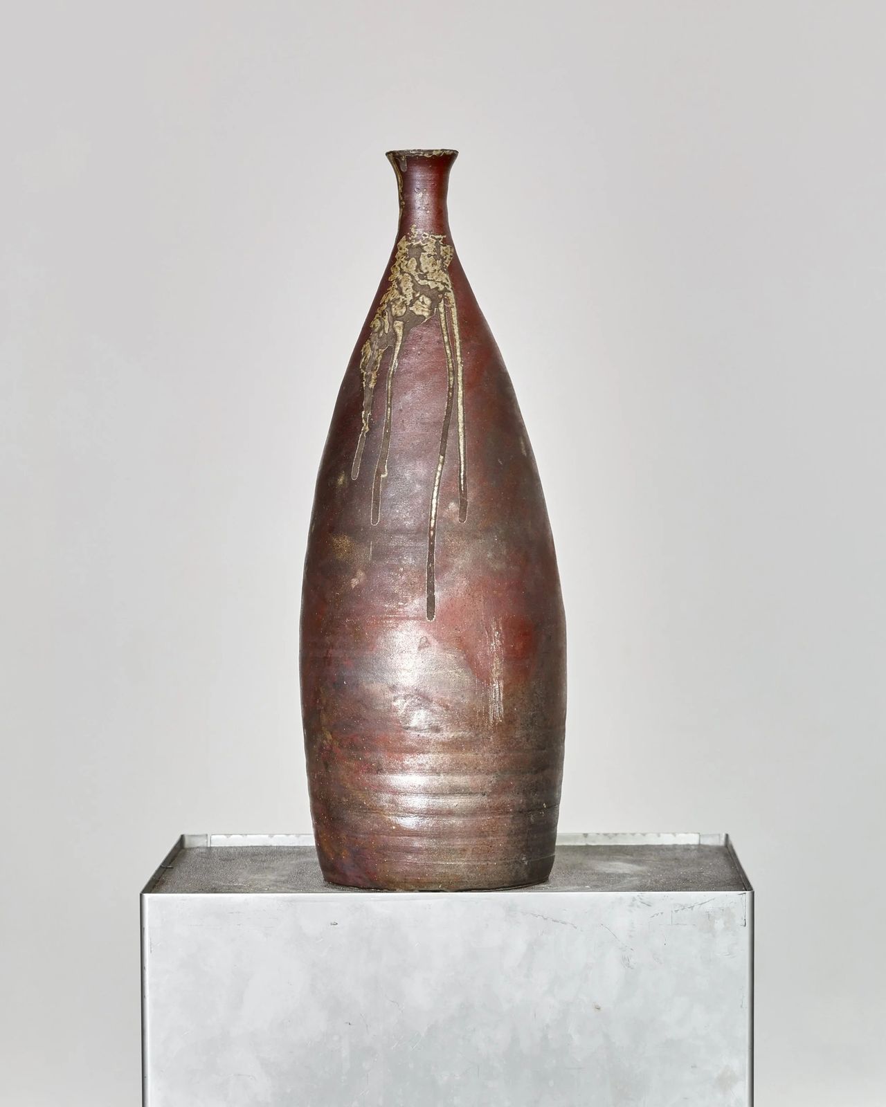 Large 60s Japanese Ceramic Vase photo for sale