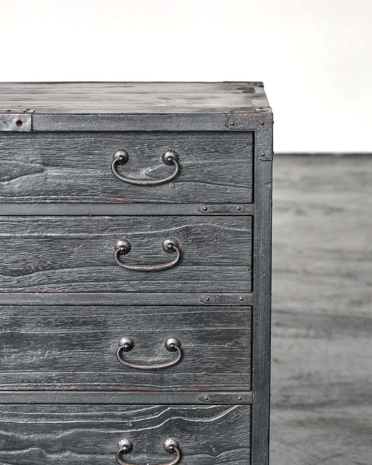 Charred Edo Period Tansu/Chest Of Drawers photo buy