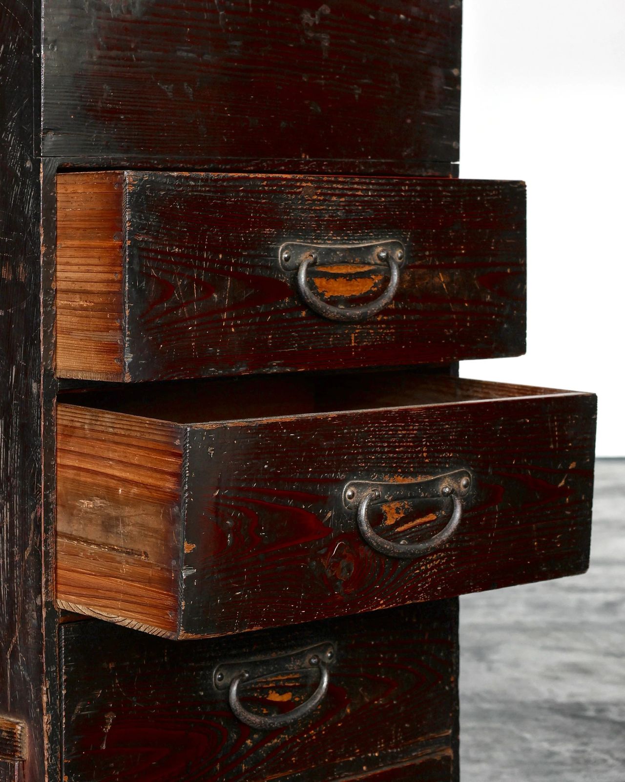 photo furniture Unusual Tall Meiji Period Japanese Tansu