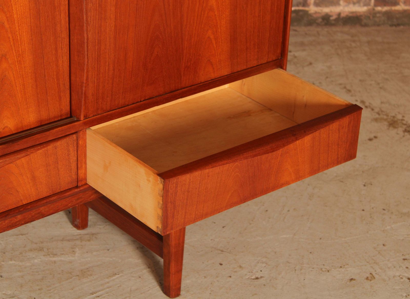 Danish Mid Century Teak Highboard By E.W. Bach, Circa 1960s photo vinterior