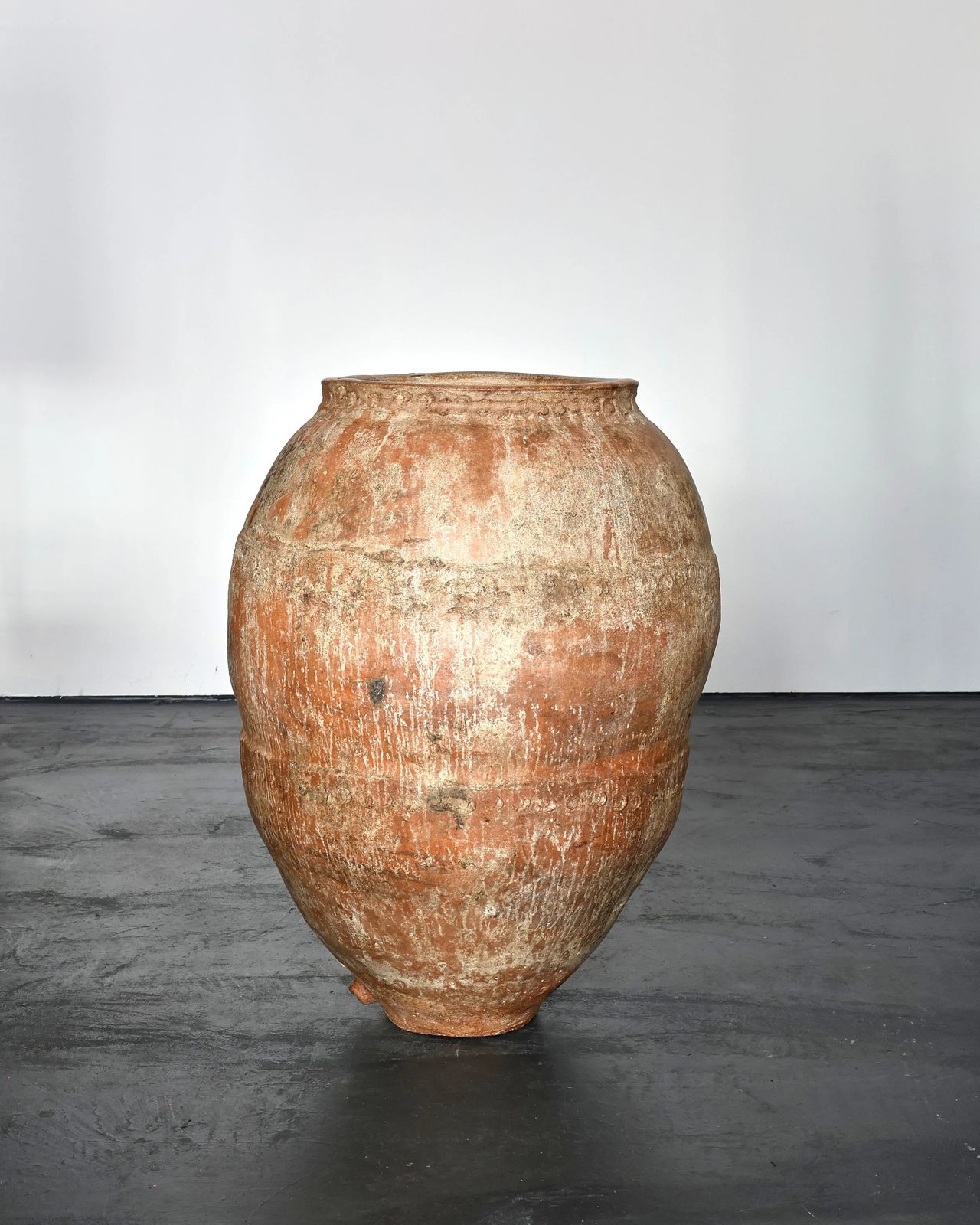 Xl 18th C. Calanda Vessel/Pot, 1700s photo vintage