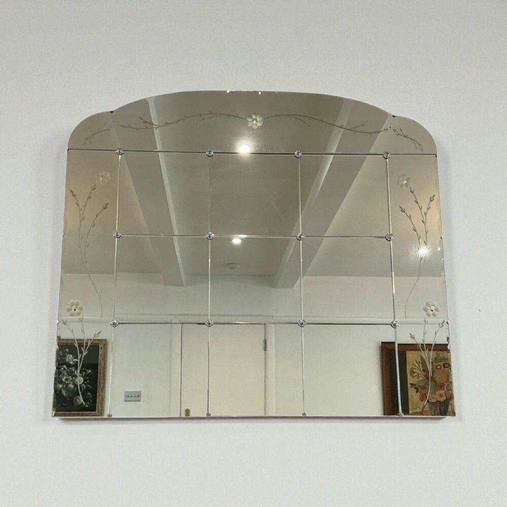 Very Large Art Deco Wall Mirror photo furniture