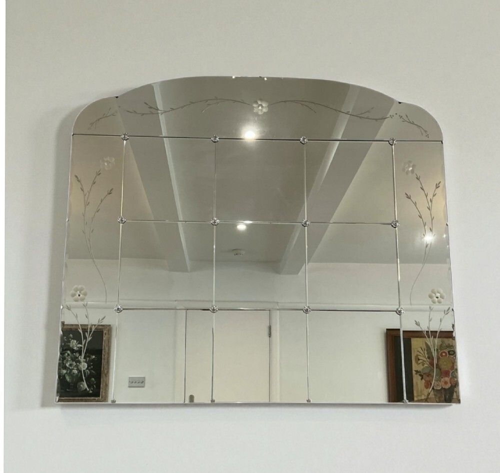 Very Large Art Deco Wall Mirror photo 900.0