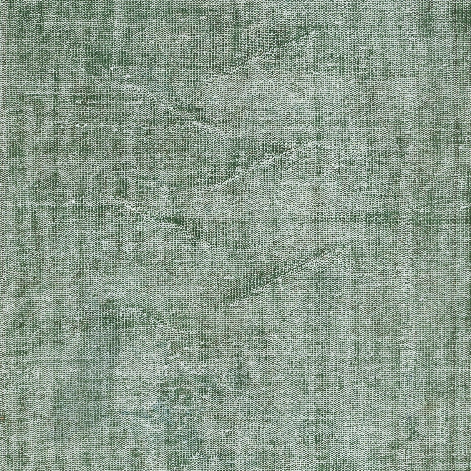 5x8 Ft Vintage Rug Overdyed In Green For Modern Interiors. Handknotted In Turkey photo Textiles