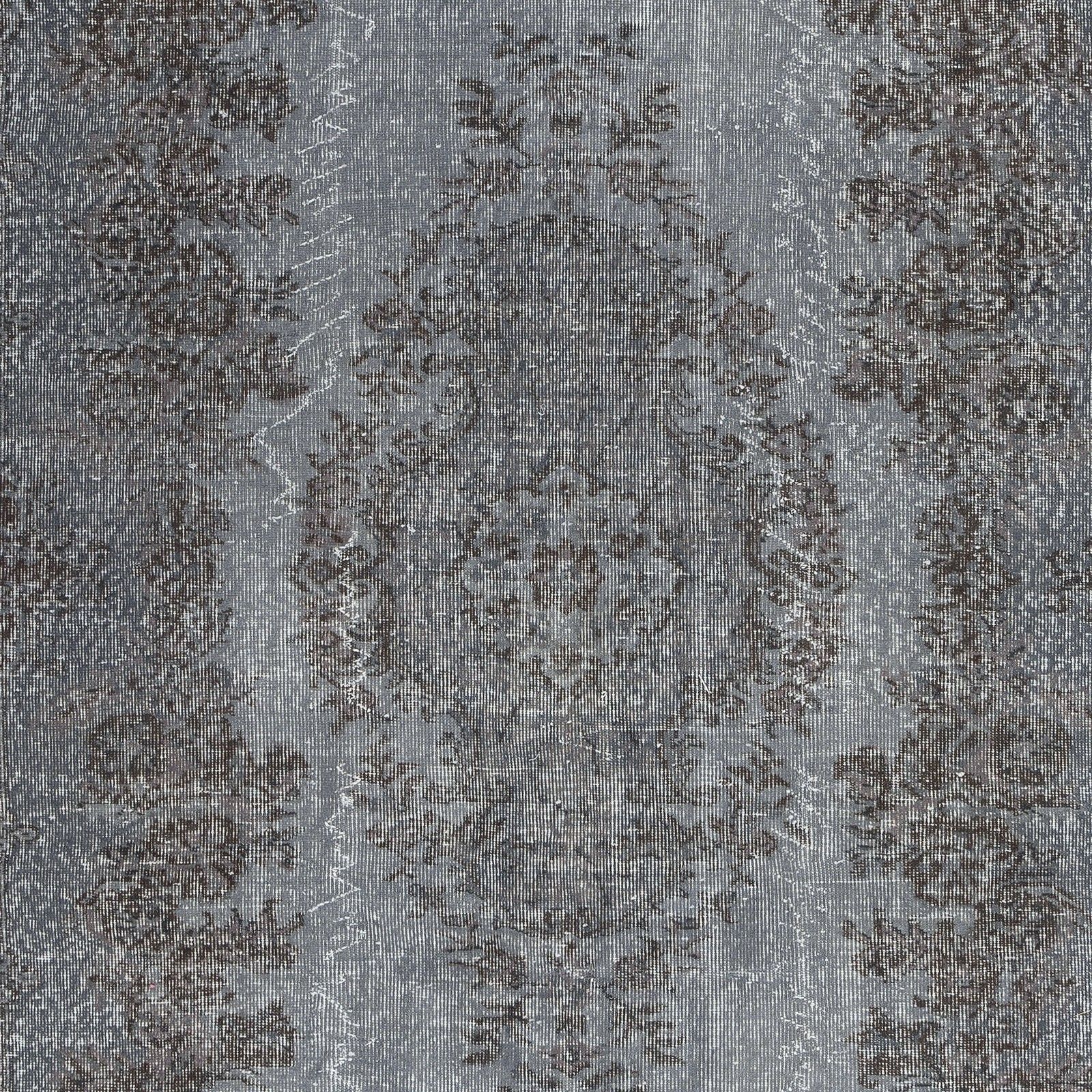 5.7x9 Ft Gray Overdyed Area Rug, Handknotted And Handwoven In Turkey photo Textiles