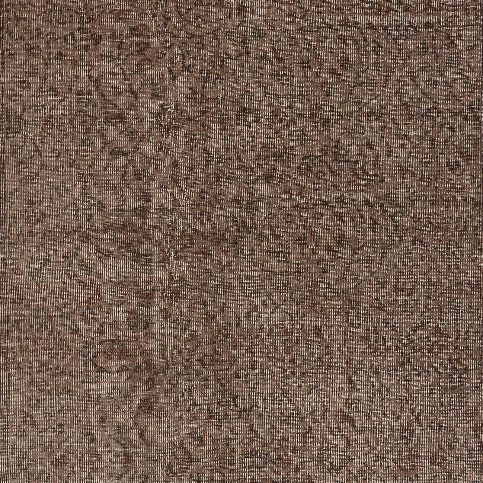 5.6x9 Ft Vintage Handmade Rug. Brown Turkish Area Rug For Modern Home And Office photo 485.0