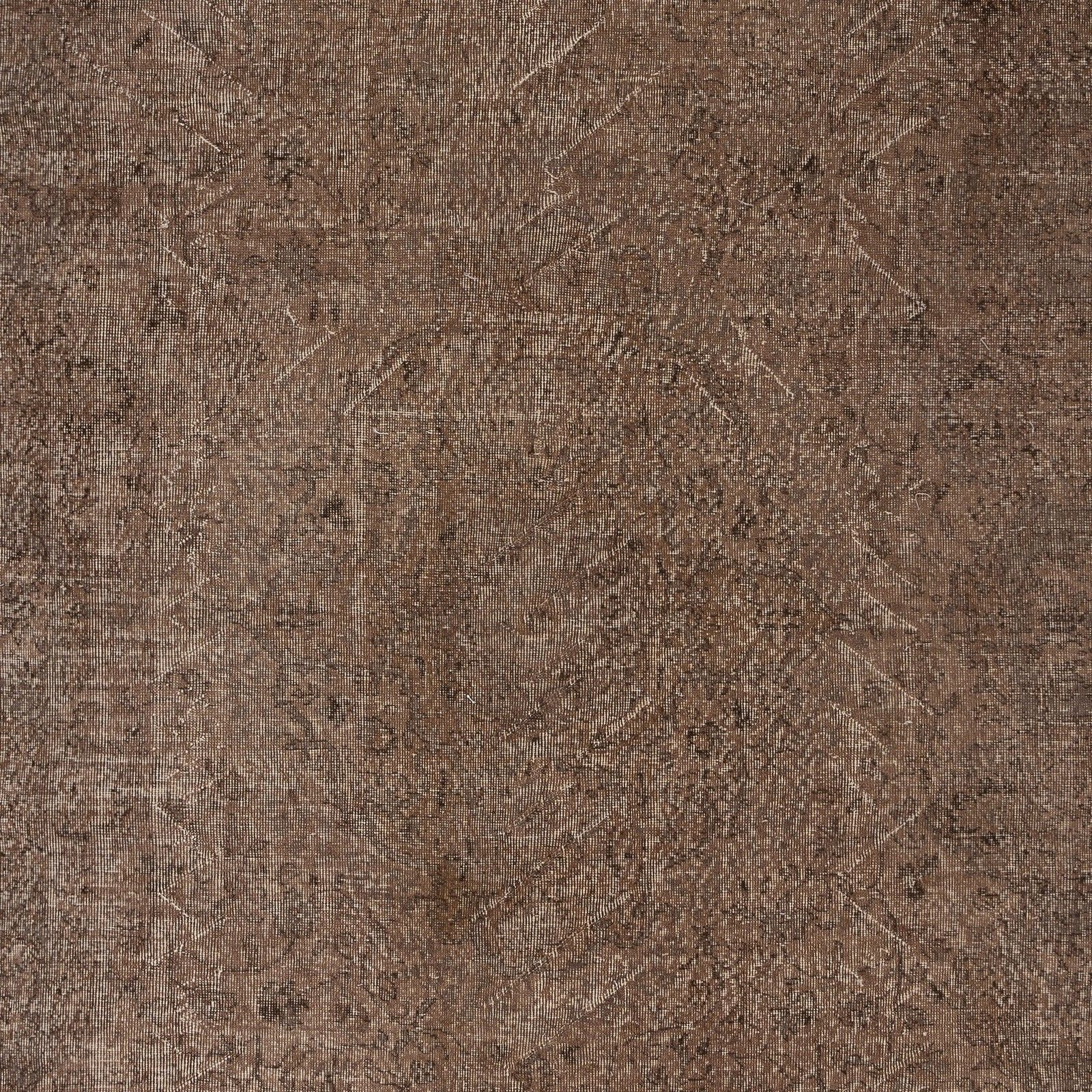 6.7x10.6 Ft Vintage Handmade Rug. Brown Turkish Rug For Modern Home And Office photo Textiles