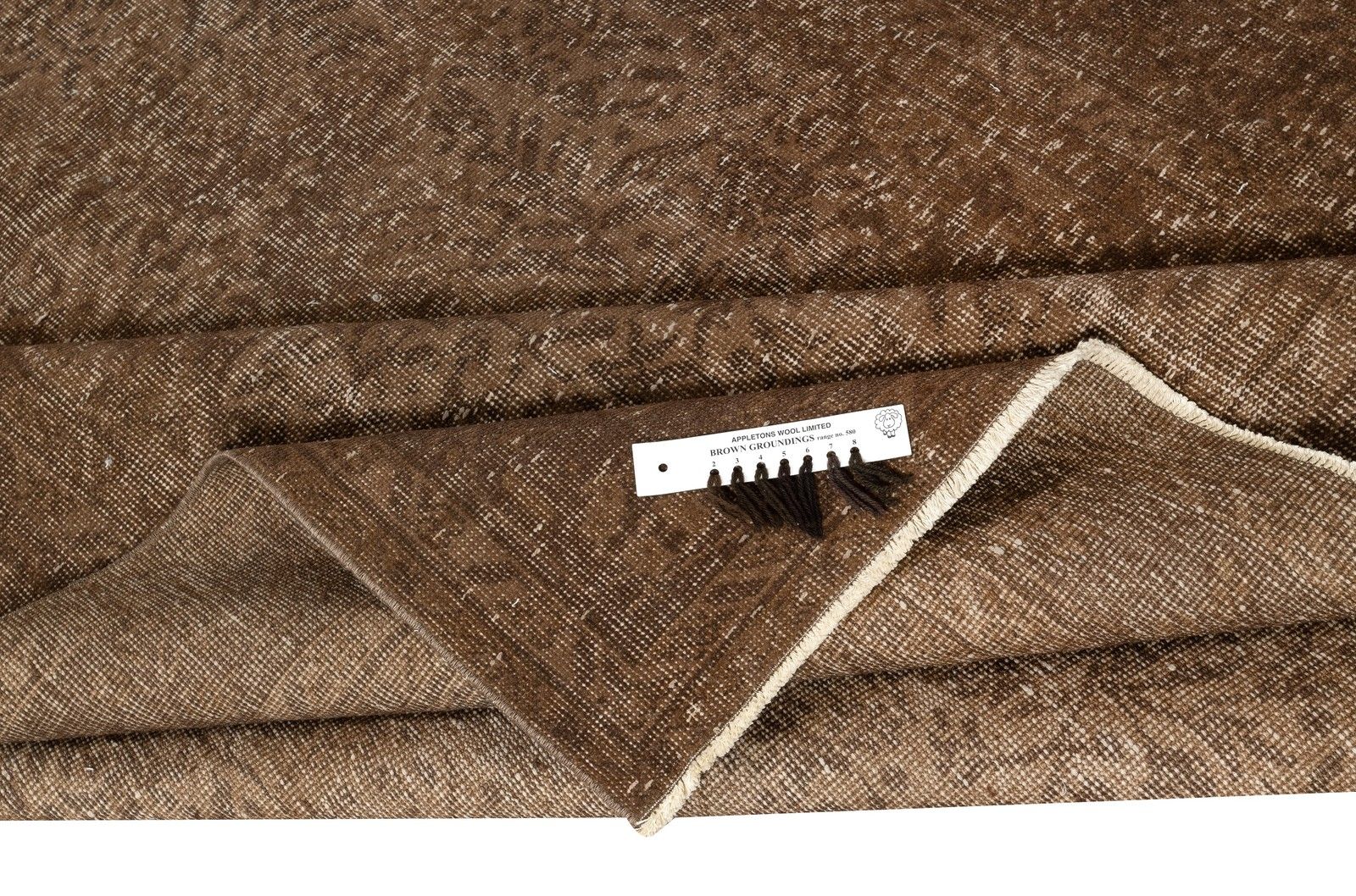 5.6x9 Ft Brown Turkish Rug For Bedroom. Vintage Handmade Rug For Living Room photo for sale