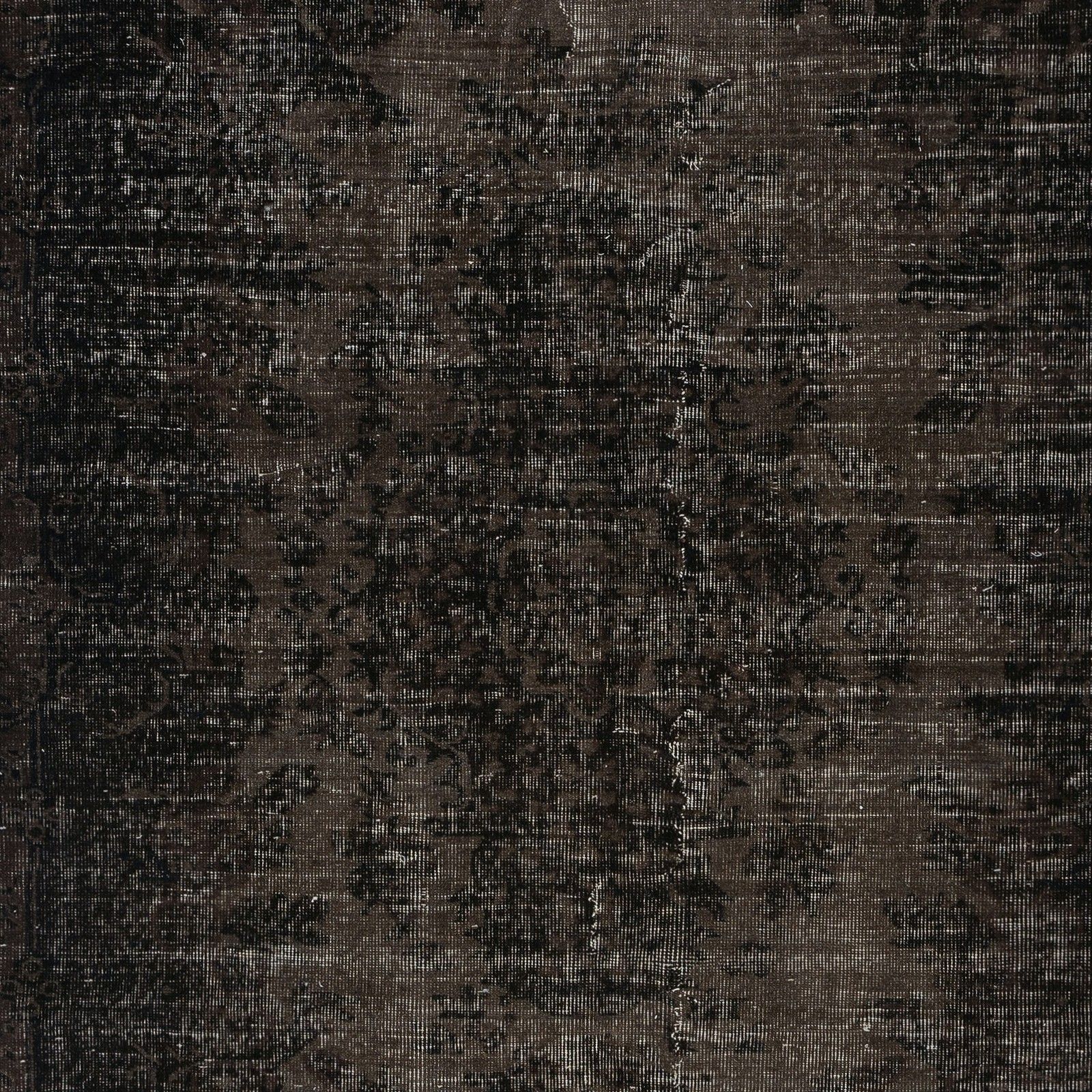 5.5x9 Ft Handmade Turkish Area Rug. Vintage Overdyed Brown Rug For Modern Home photo Textiles