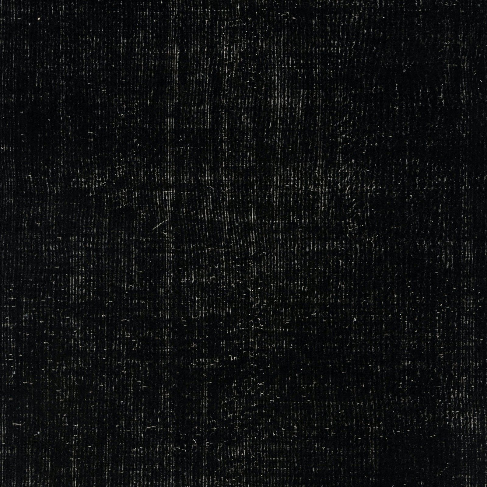6x9.5 Ft Plain Black Overdyed Area Rug, Handknotted And Handwoven In Turkey photo Textiles