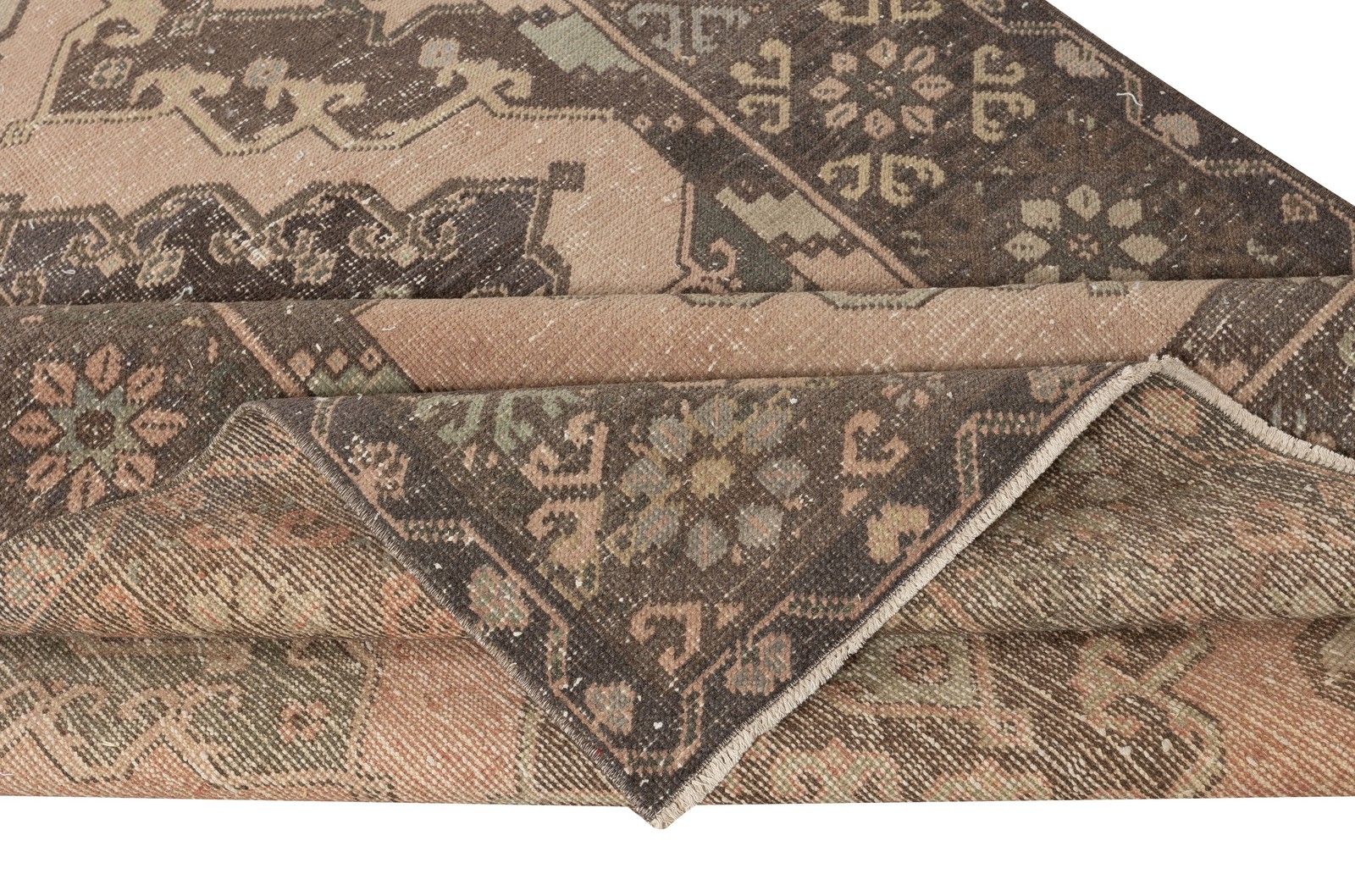 4.8x12.8 Ft Vintage Runner Rug. Hallway Rug. Kitchen Runner Carpet. Stair Rug photo for sale