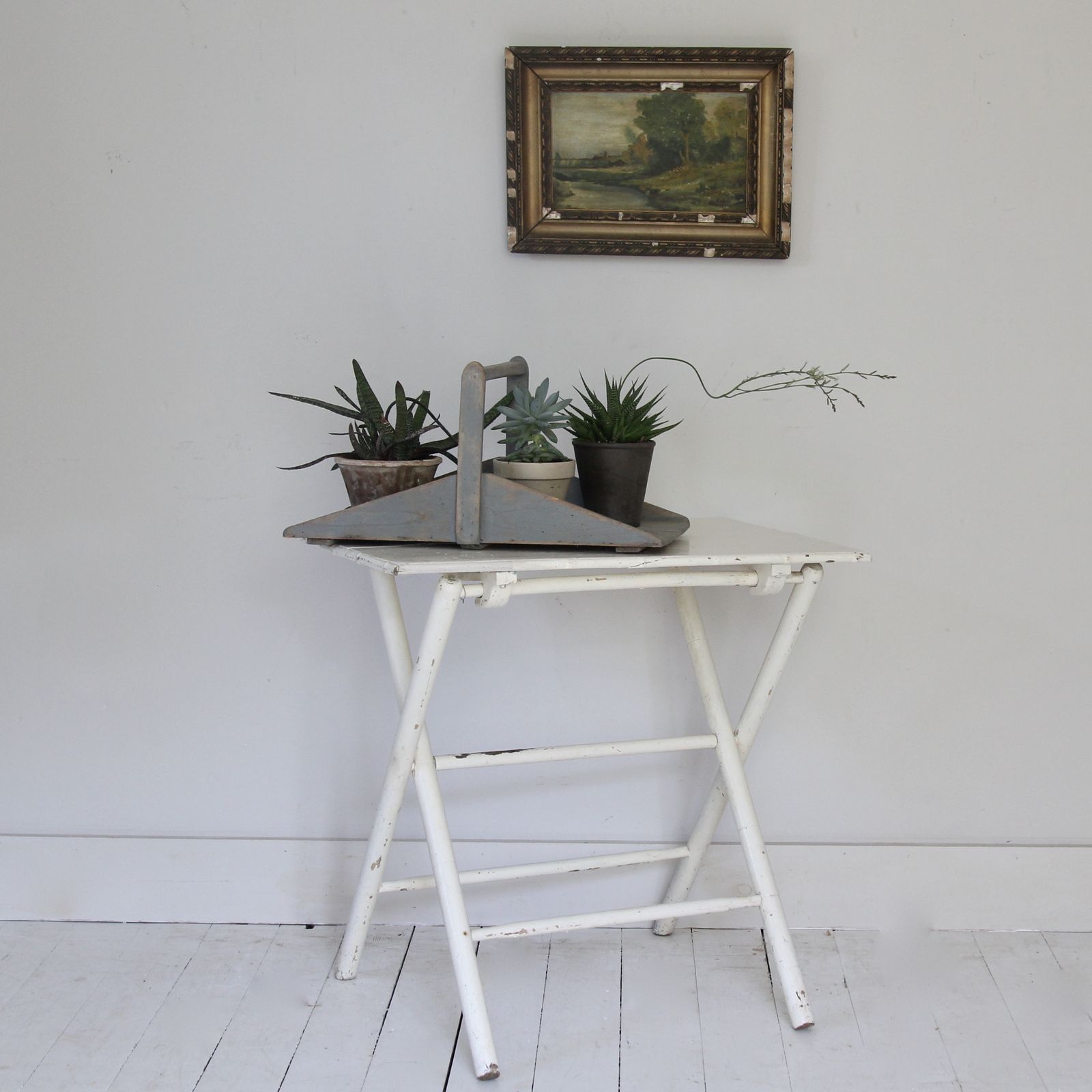 Antique French Bamboo Folding Table photo furniture