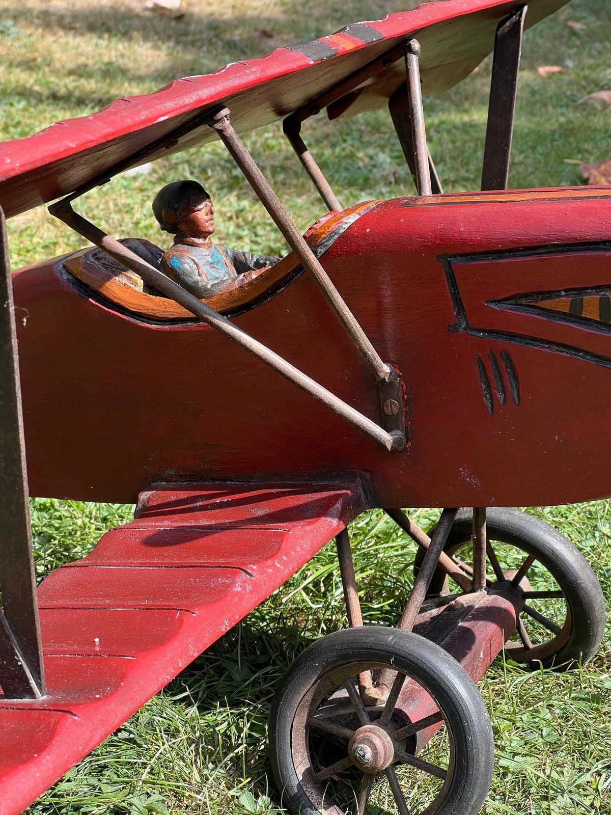 Francesco Baracca Spad S XIII. Italy. Red Baron. 1940’s. Original Hand Painted. photo furniture