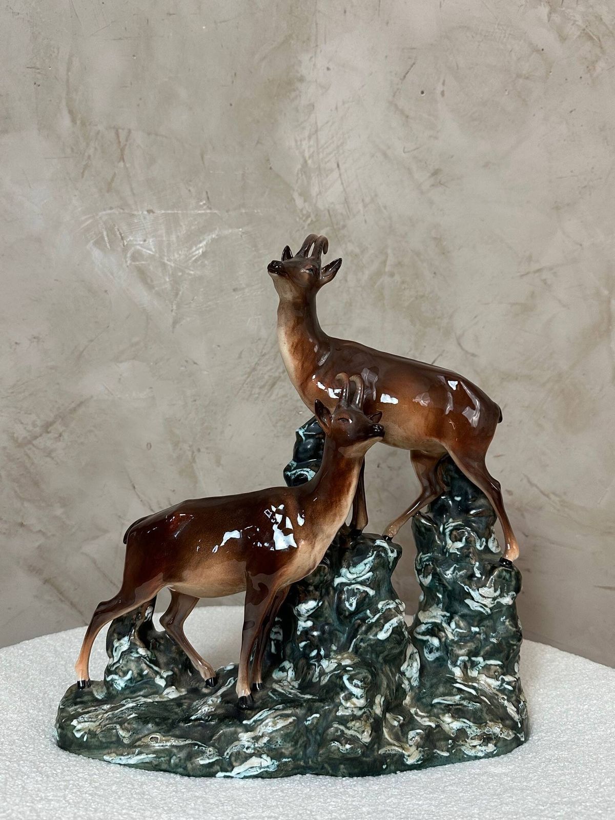 Ceramic Chamois Statue photo for sale