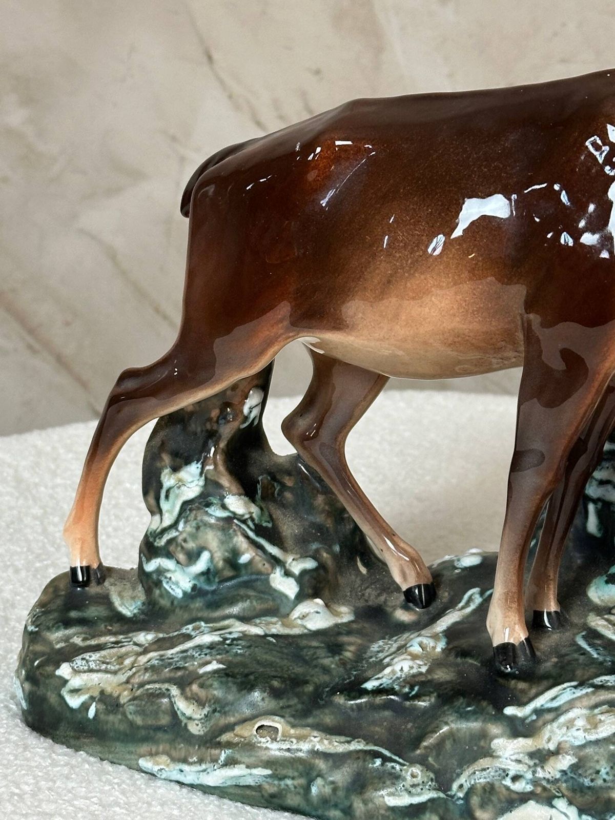Ceramic Chamois Statue photo vinterior