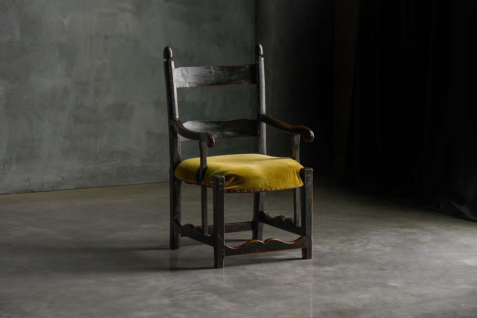 Rustic Folk Art Armchair, France, 19th Century photo Furniture