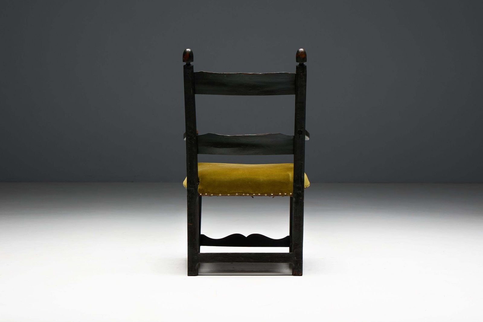 1557.0 Rustic Folk Art Armchair, France, 19th Century photo