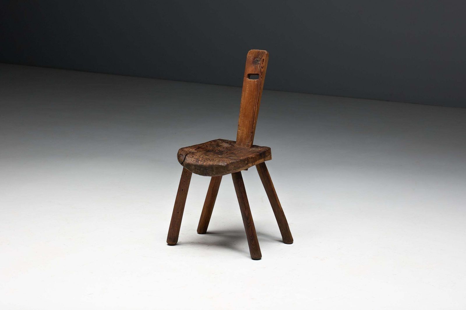 photo furniture Alpine Folk Art Chair, France, 19th Century