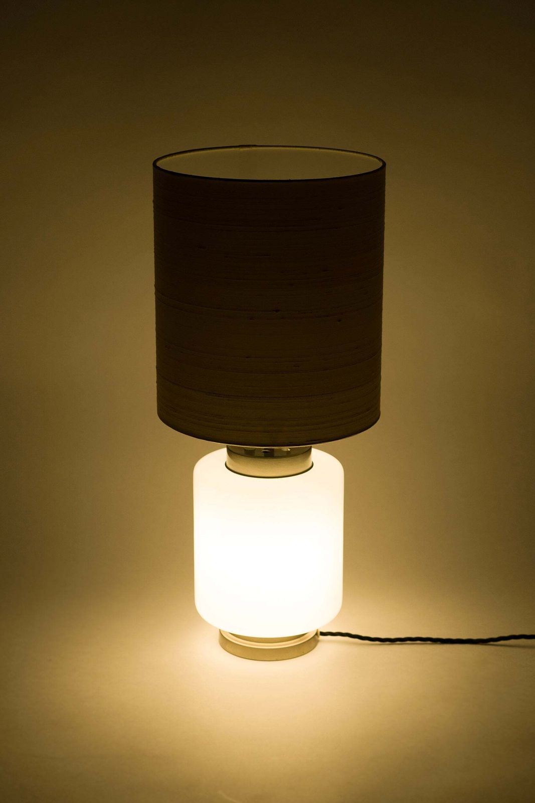 Pia Maria Giudetti, Stilnovo, Glass Nickel Table Lamp, Italy, 60s photo Lighting