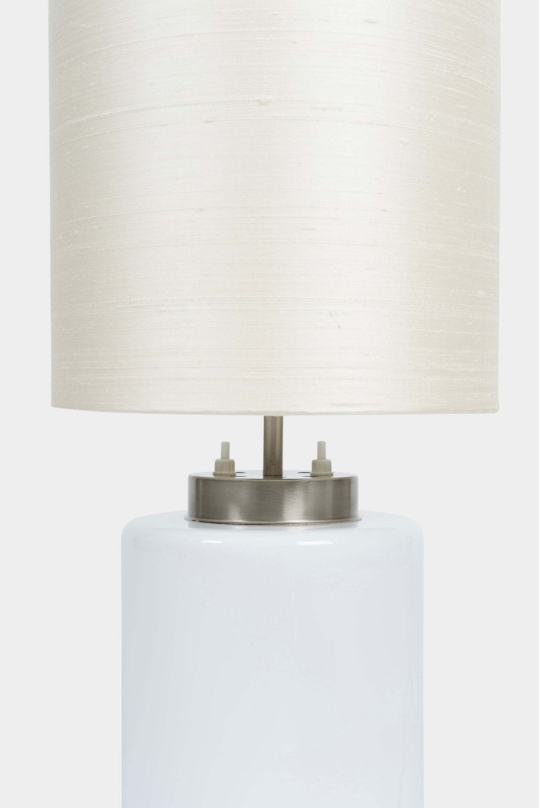 Pia Maria Giudetti, Stilnovo, Glass Nickel Table Lamp, Italy, 60s photo buy