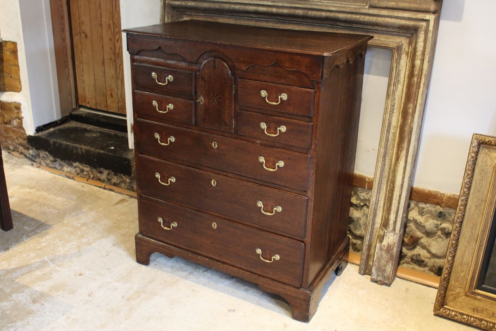 photo for sale Chest Of Drawers Rare 18th Century Norfolk Chest Oak C1780