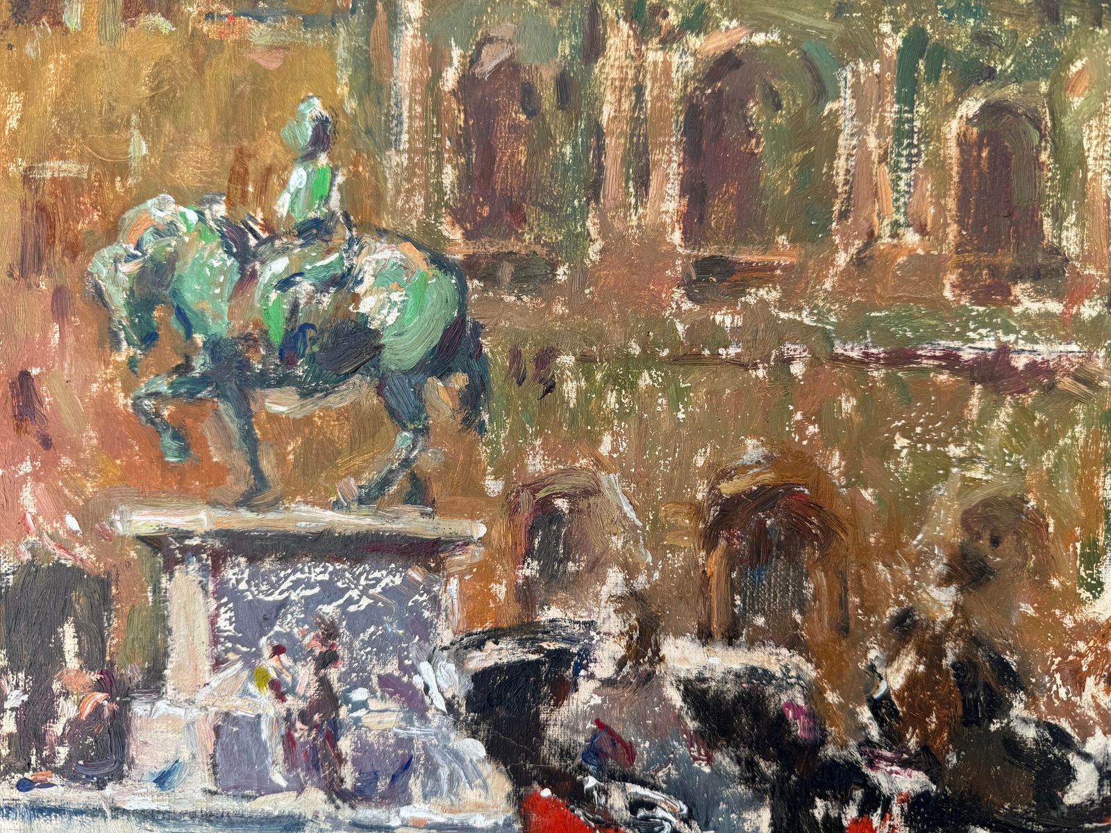 Jose Manuel Chico Prats Piazza Della Signoria Florence Italy Oil On Canvas photo vinterior