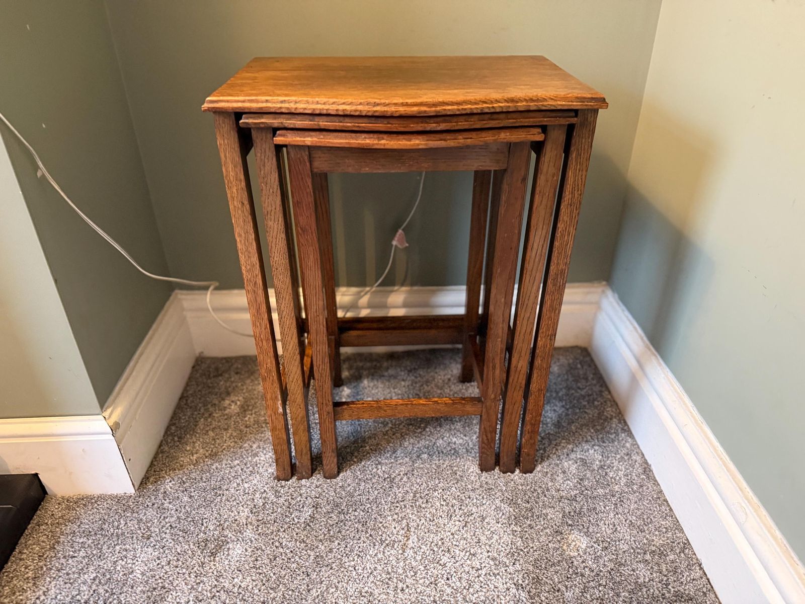 150.0 Antique Vintage Nest Of Tables, Plant Stand, Side Table, Coffee Table, Occasional Table photo