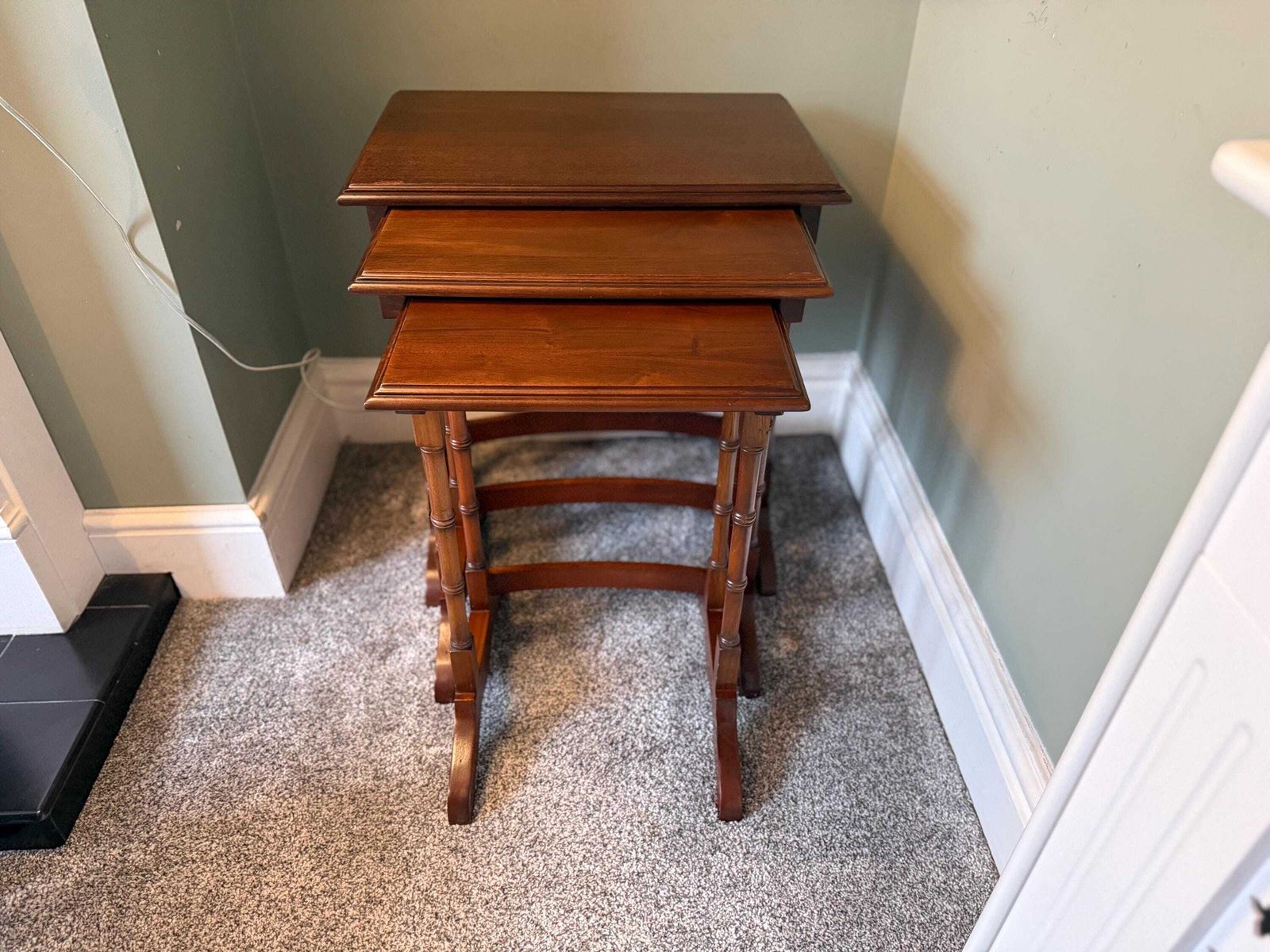 photo for sale Antique Vintage Nest Of Tables, Plant Stand, Side Table, Coffee Table, Occasional Table