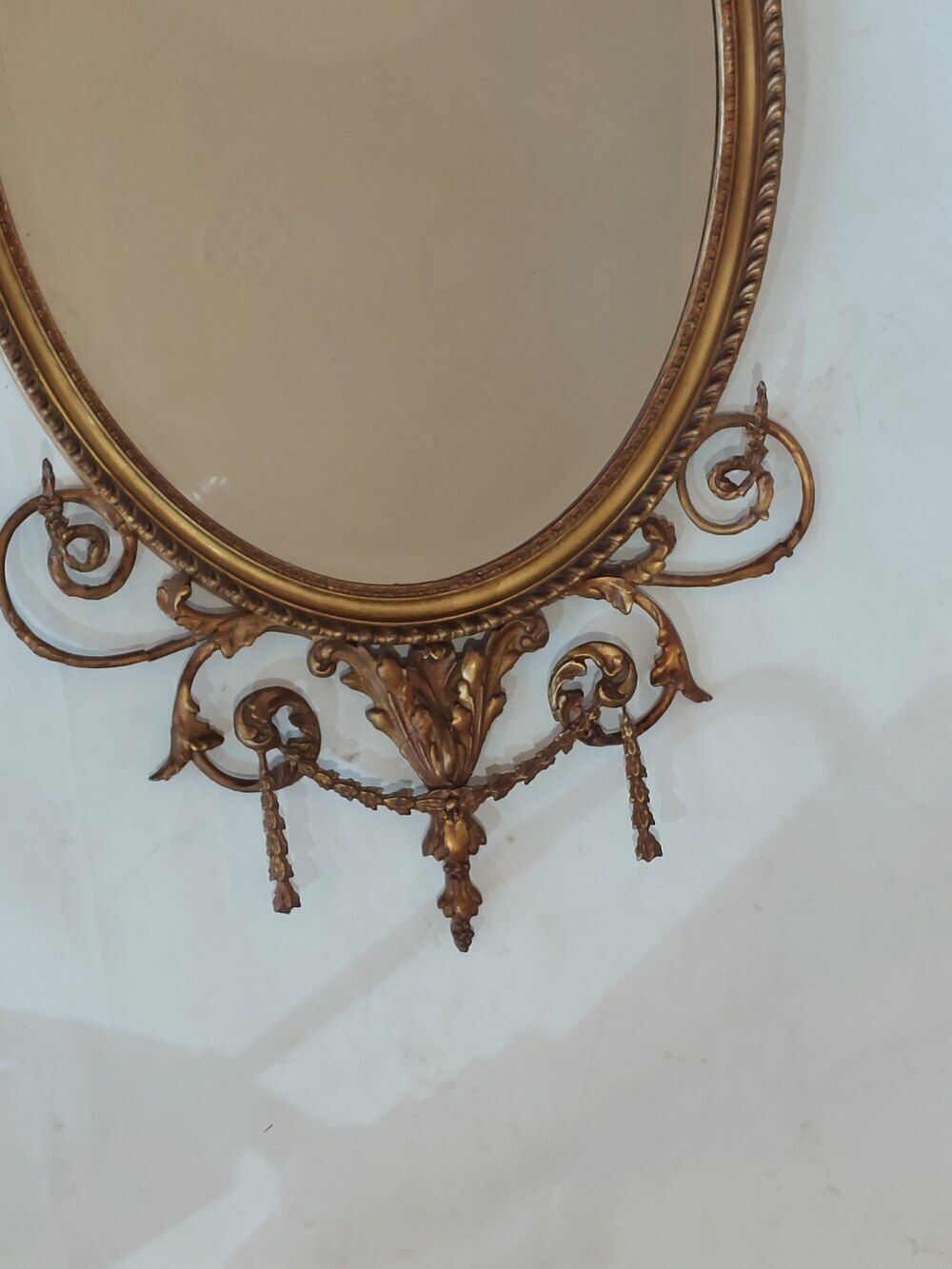 Late Victorian Adam Revival Giltwood Wall Mirror photo furniture