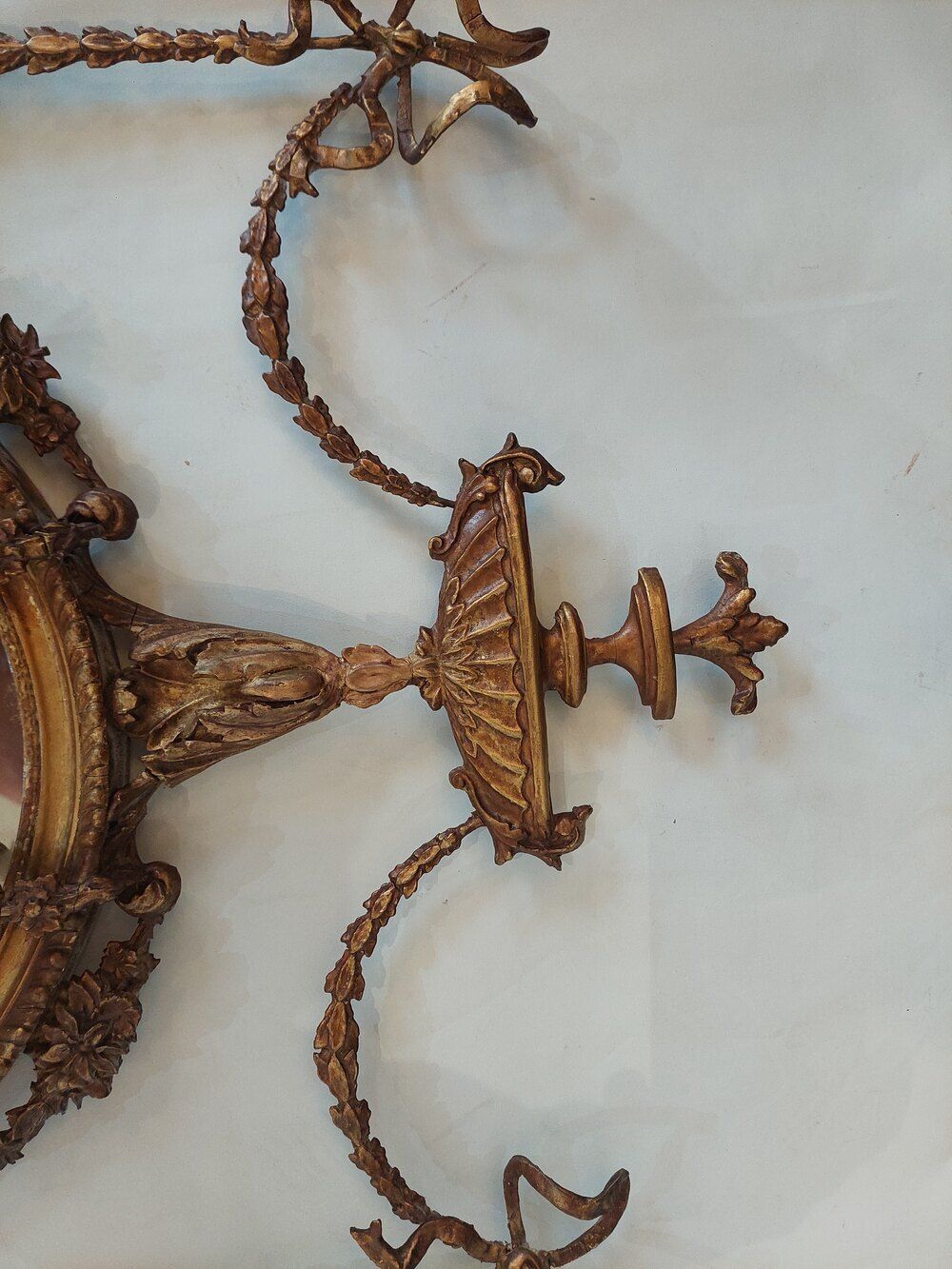 Late Victorian Adam Revival Giltwood Wall Mirror photo Home Decor
