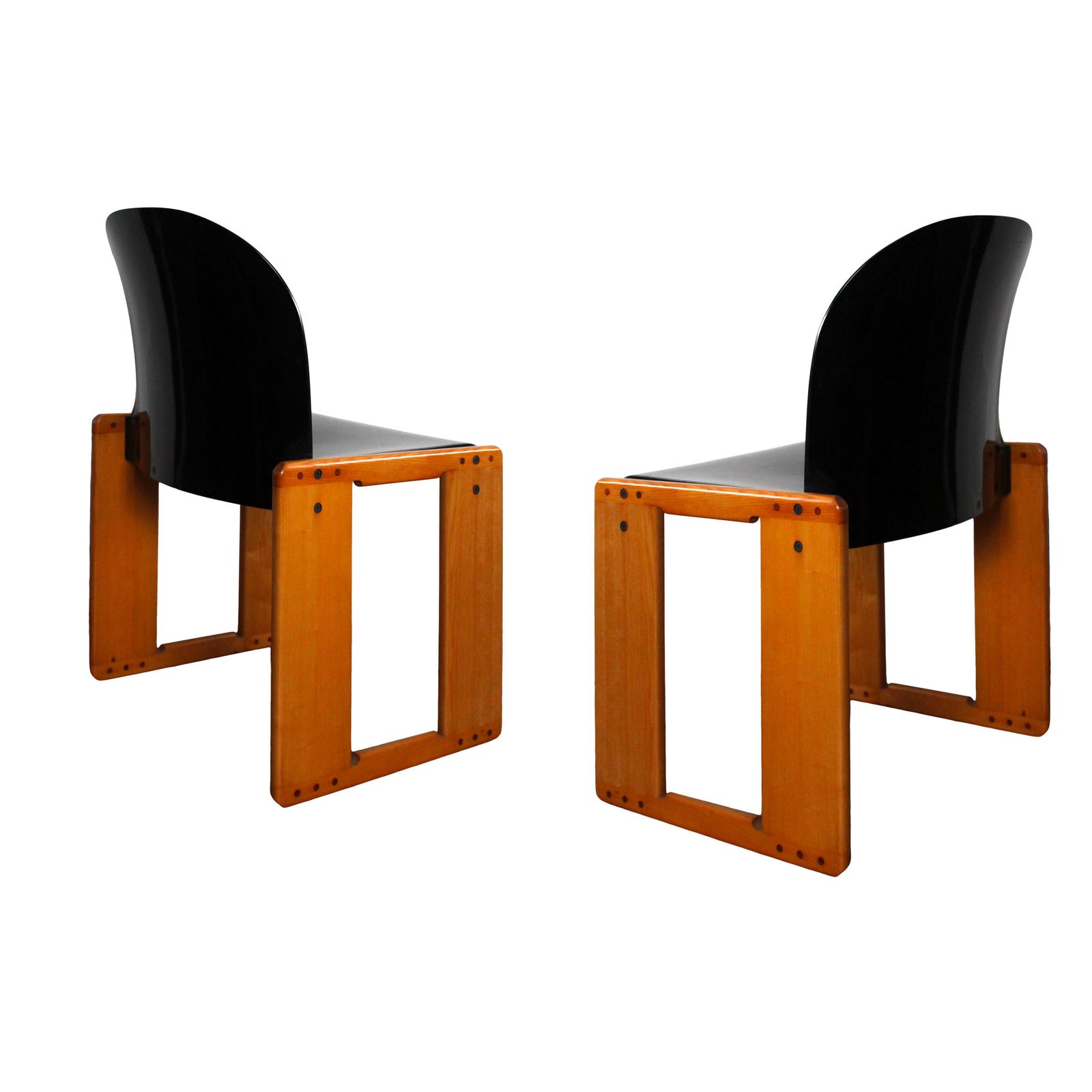 Set Of 8 Dialogo Chairs By Afra & Tobia Scarpa For B&B Italia, 1973 photo buy