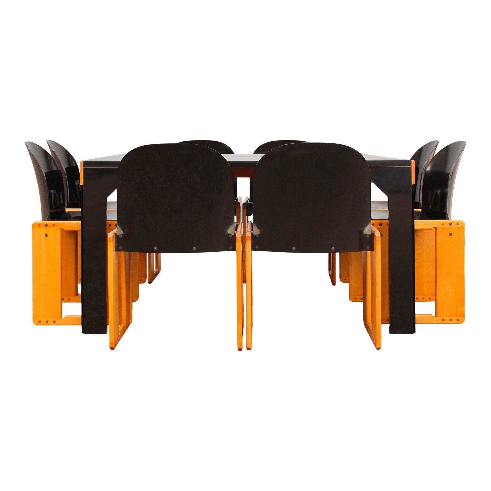 photo buy Set Of 8 Dialogo Chairs By Afra & Tobia Scarpa For B&B Italia, 1973
