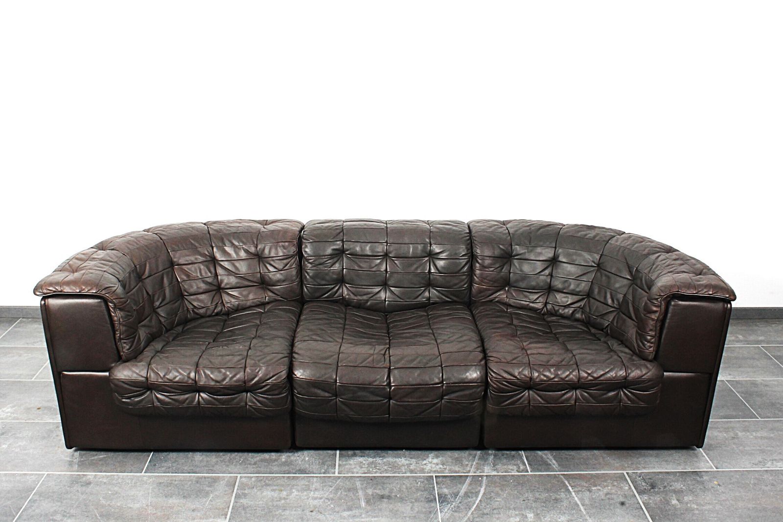 Beautiful De Sede Ds 11 Threeseater In Chocolate Brown Leather photo for sale