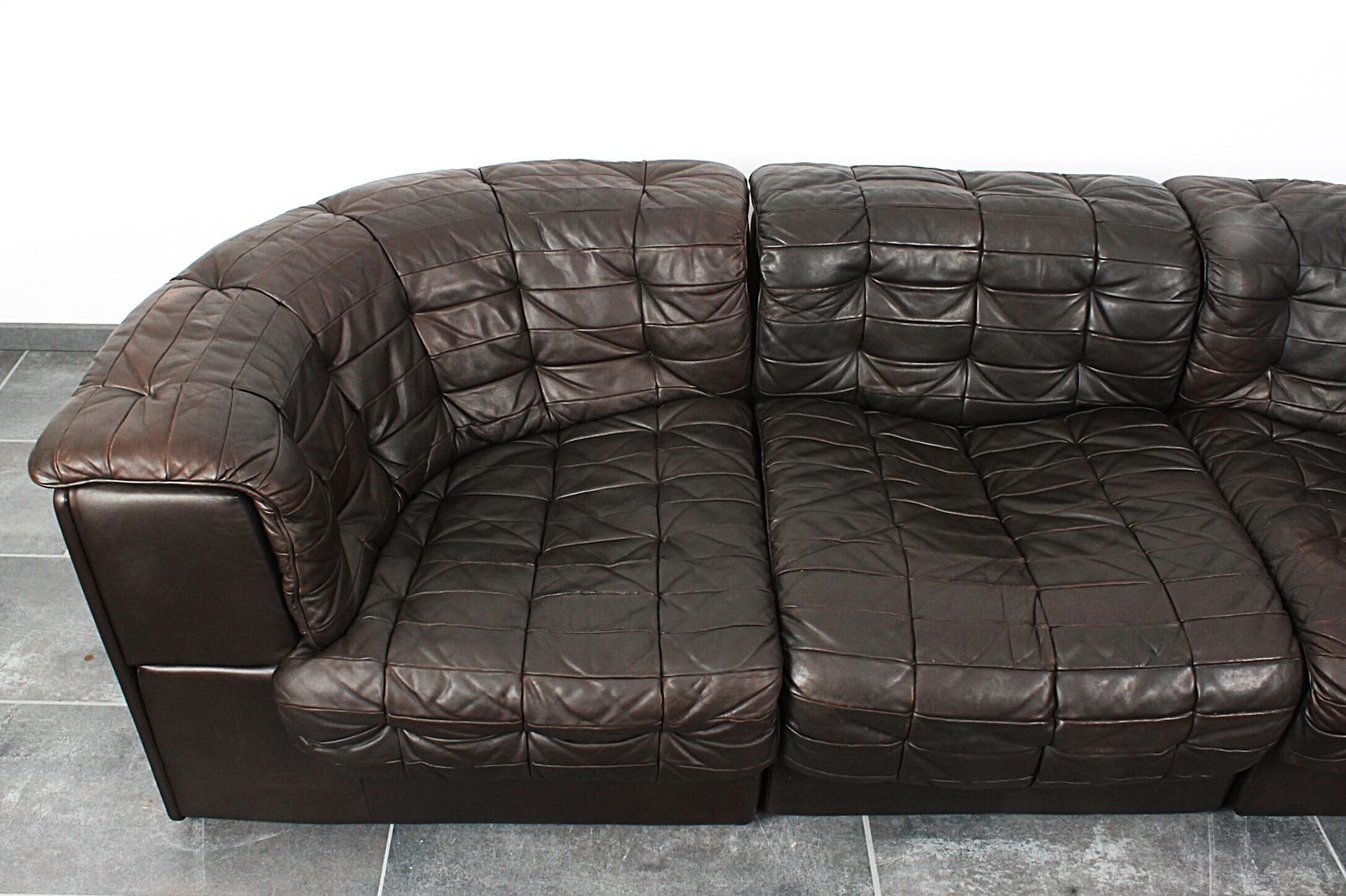 Beautiful De Sede Ds 11 Threeseater In Chocolate Brown Leather photo vinterior